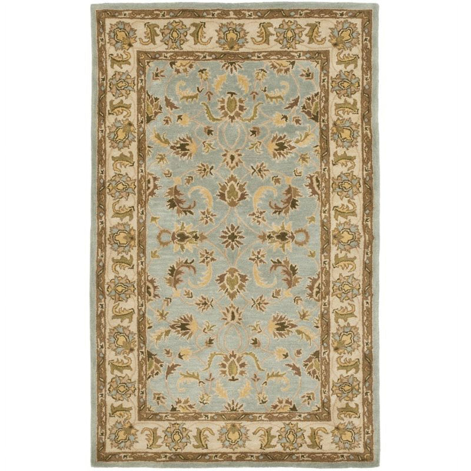 SAFAVIEH Heritage Bruce Oriental Area Rug, Light Blue/Beige, 8' x 10'