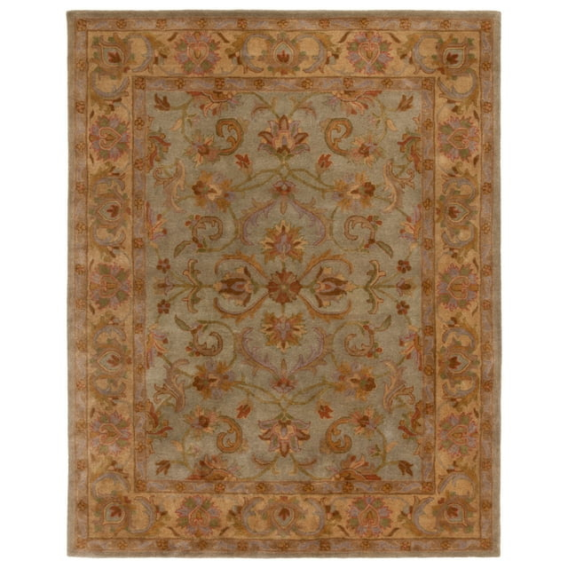 SAFAVIEH Heritage Cheshunt Oriental Wool Area Rug, Green/Gold, 12' x 18'