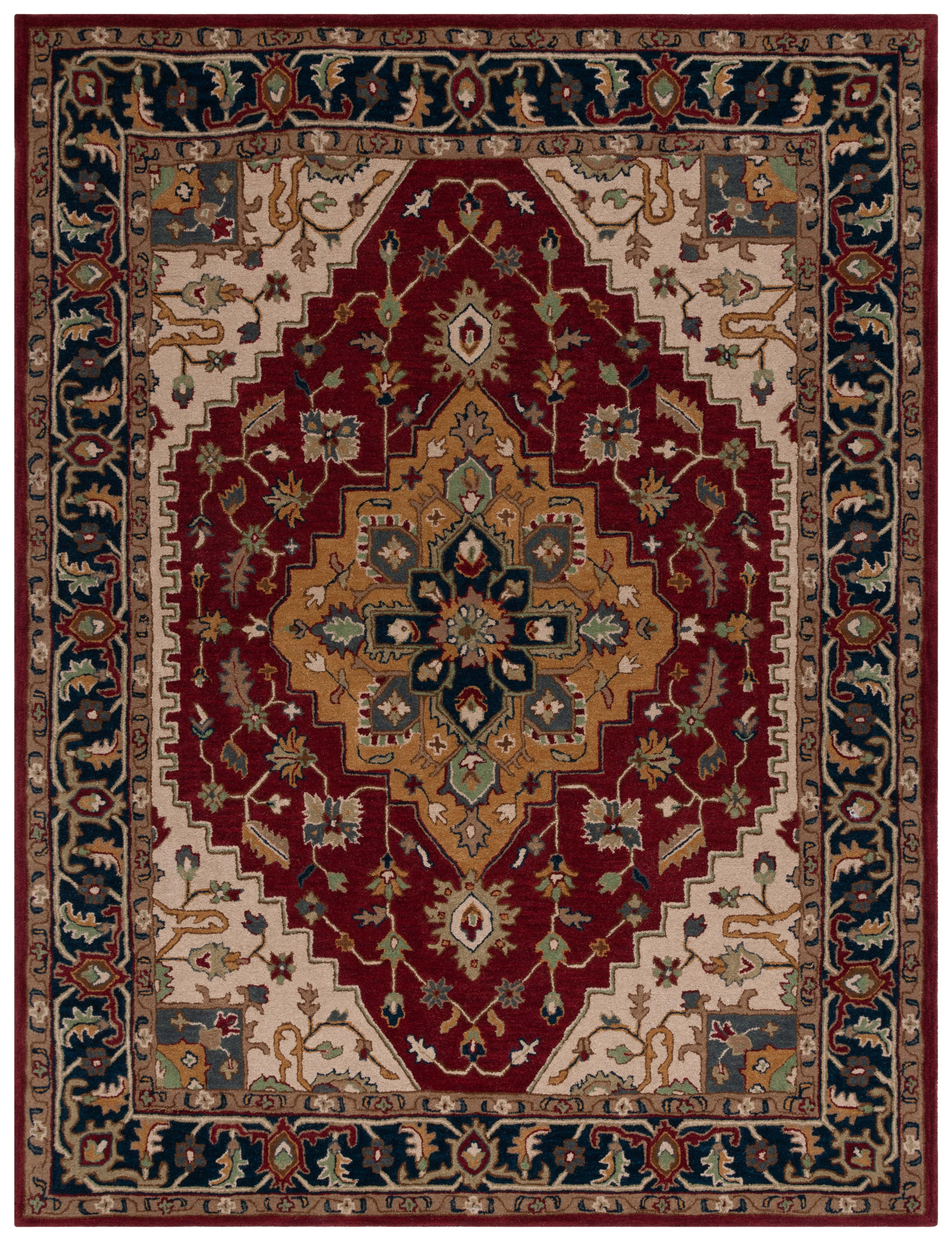 SAFAVIEH Heritage Drummond Oriental Area Rug, Red/Ivory, 8' x 10'