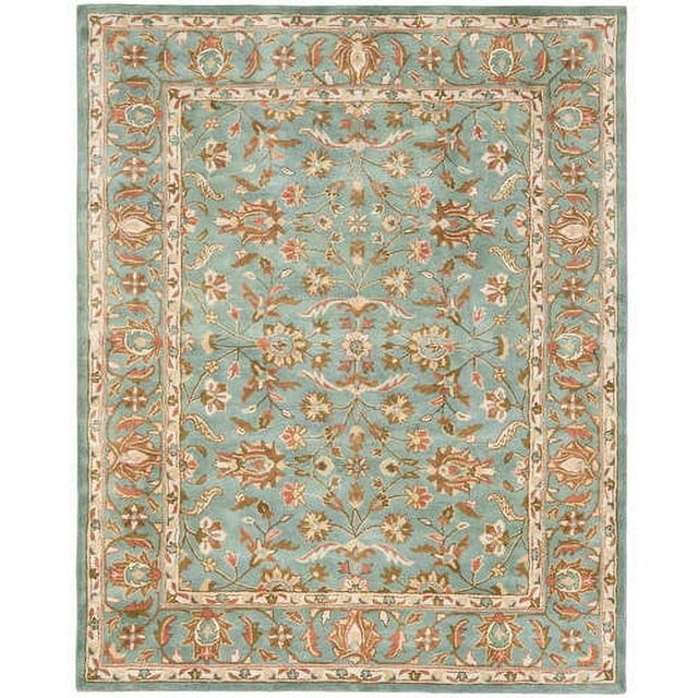 Heritage HG969 Hand Tufted Area Rug - Blue/Blue - 6' Round - Safavieh.