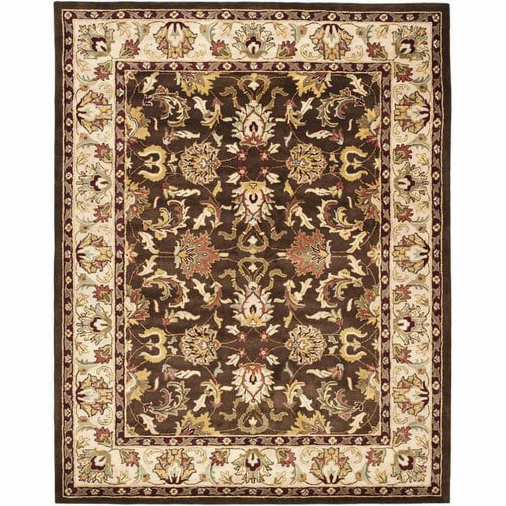 SAFAVIEH Heritage Orinda Traditional Wool Area Rug, Brown/Beige, 9'6" x 13'6"