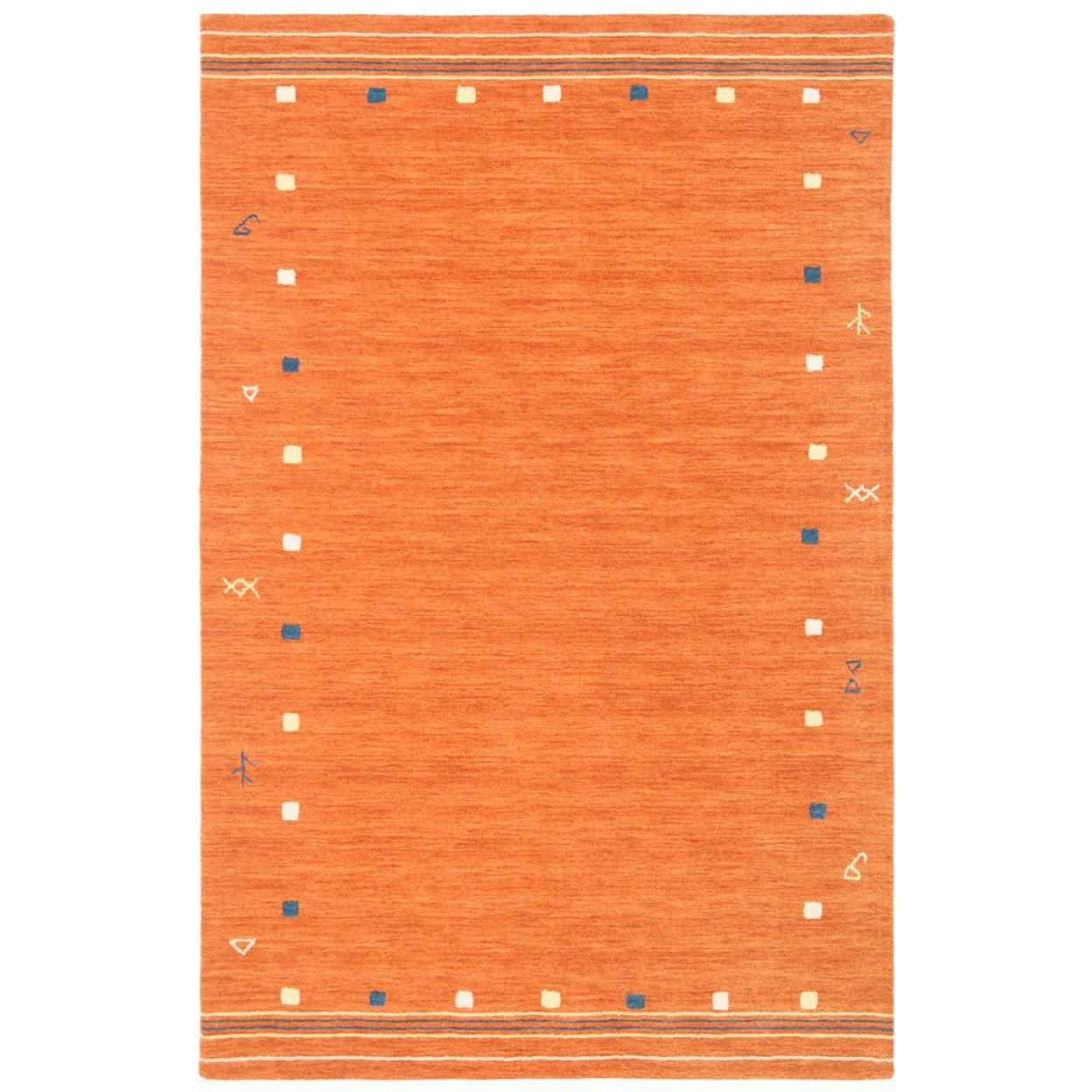 SAFAVIEH Heritage Seymour Traditional Wool Area Rug, Red/Natural, 10' x 14'