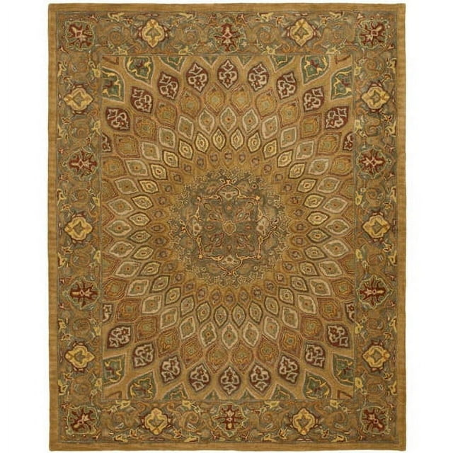 SAFAVIEH Heritage Shevon Oriental Area Rug, Light Brown/Grey, 10' x 10' Square