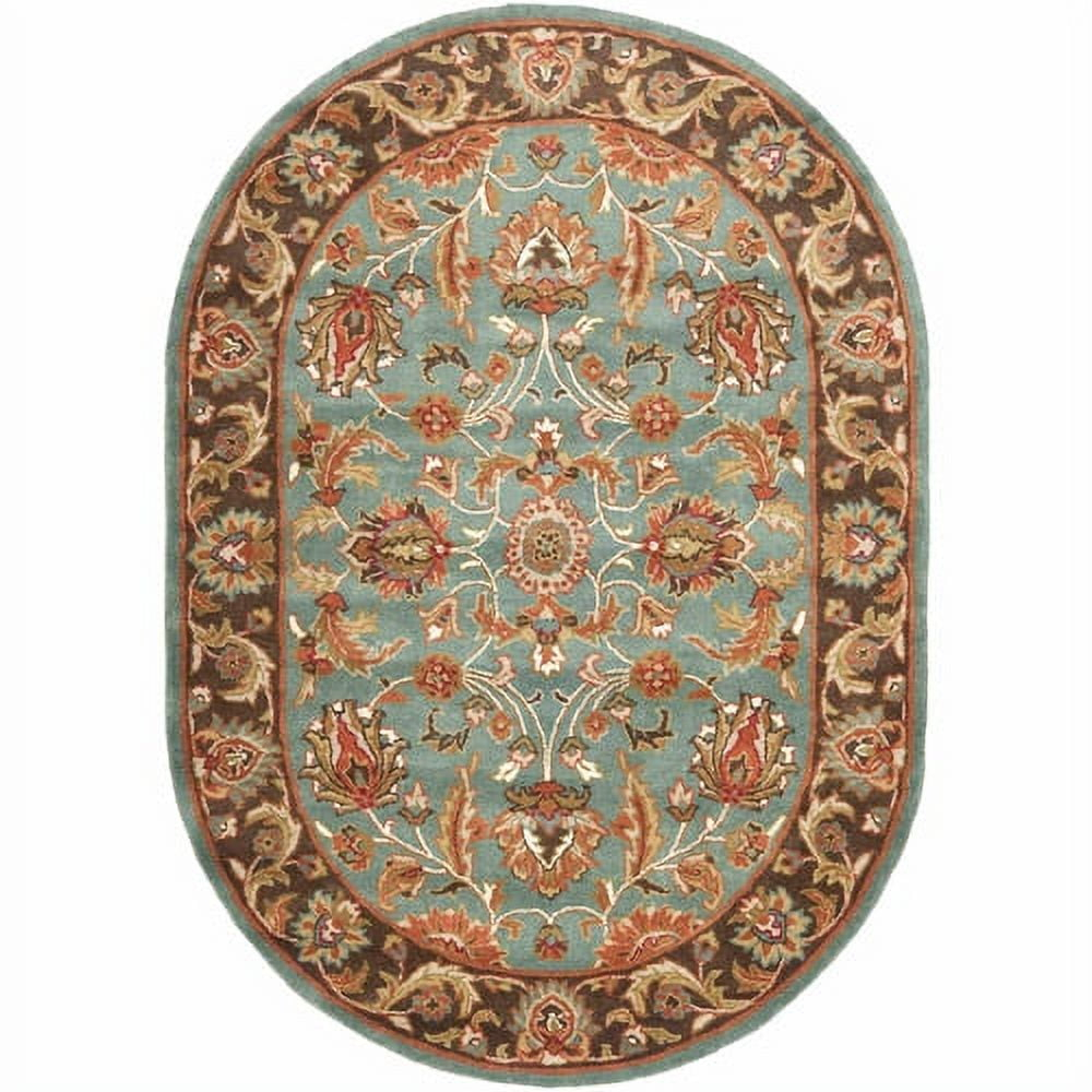 SAFAVIEH Heritage Steward Oriental Wool Area Rug, Blue/Brown, 11' x 17'