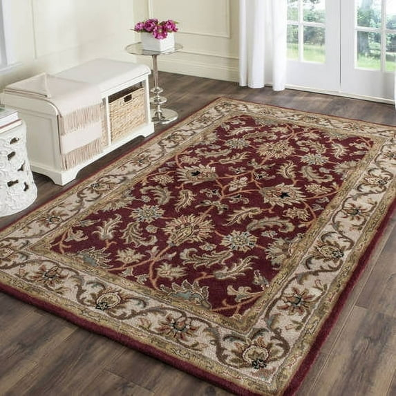 SAFAVIEH Heritage Valery Oriental Wool Area Rug, Red/Ivory, 9'6" x 13'6"