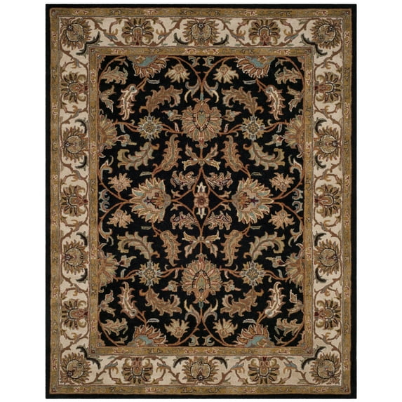 SAFAVIEH Heritage Valery Traditional Wool Area Rug, Black/Beige, 11' x 17'
