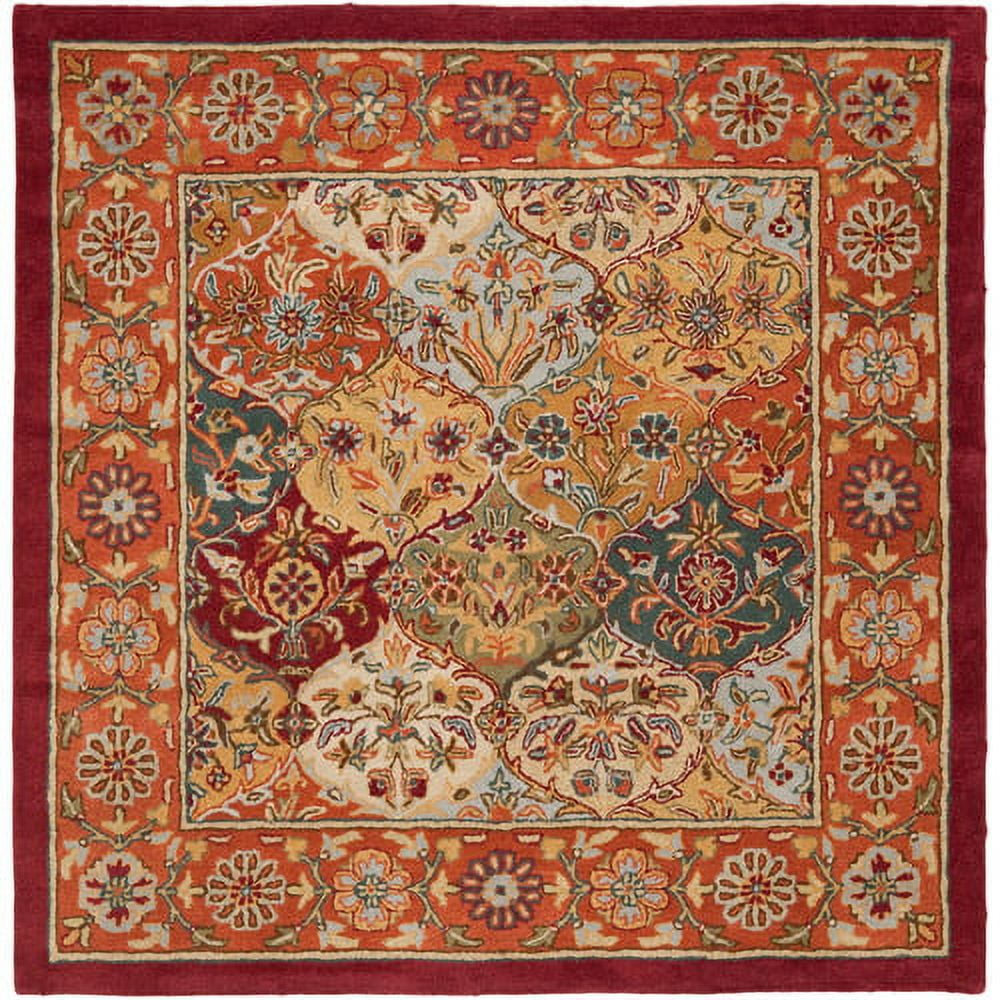 SAFAVIEH Heritage Woodville Traditional Wool Area Rug, Multi/Red, 2' x 3'