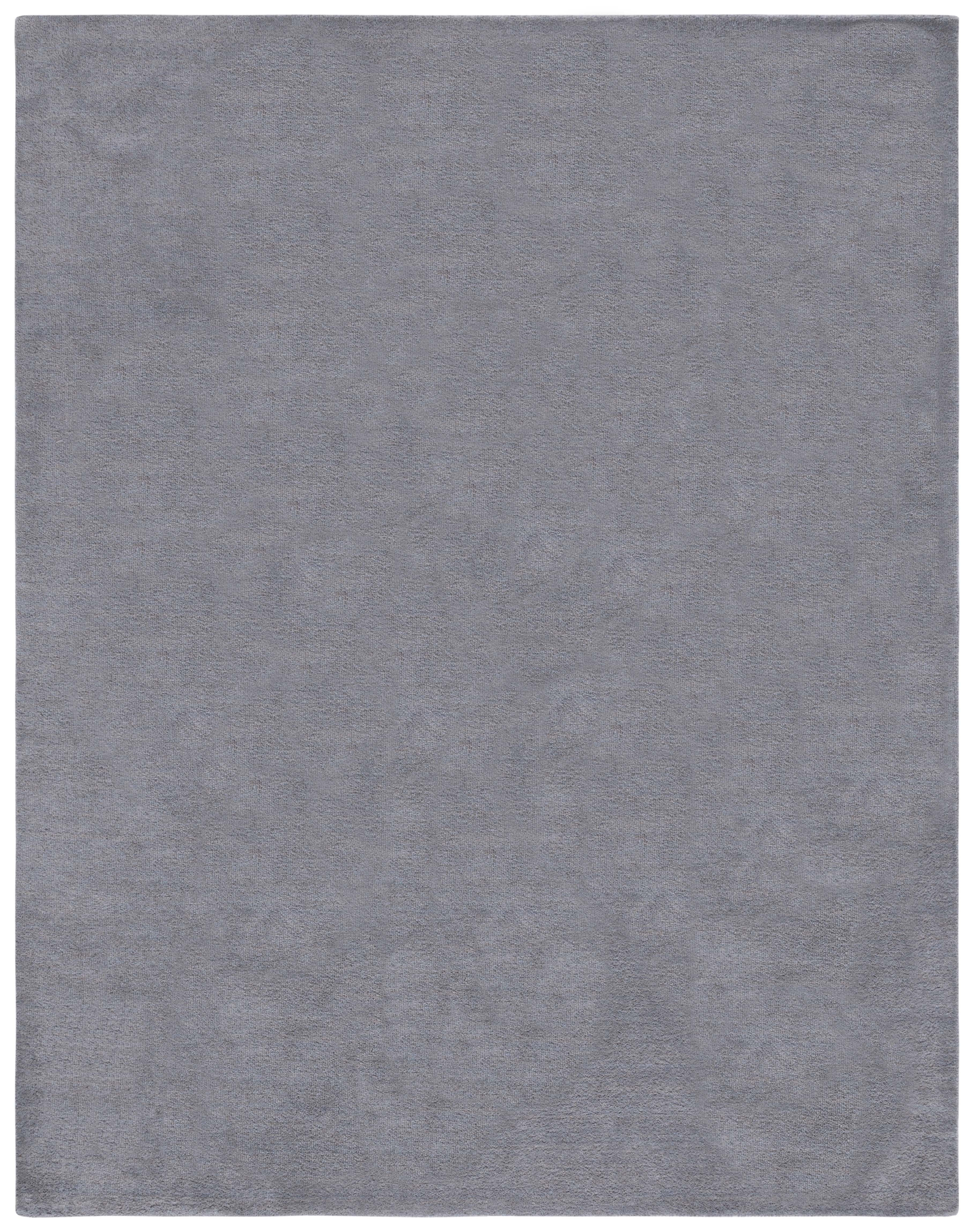 SAFAVIEH Himalaya Rachelle Solid Wool Area Rug, Grey, 12' x 18'