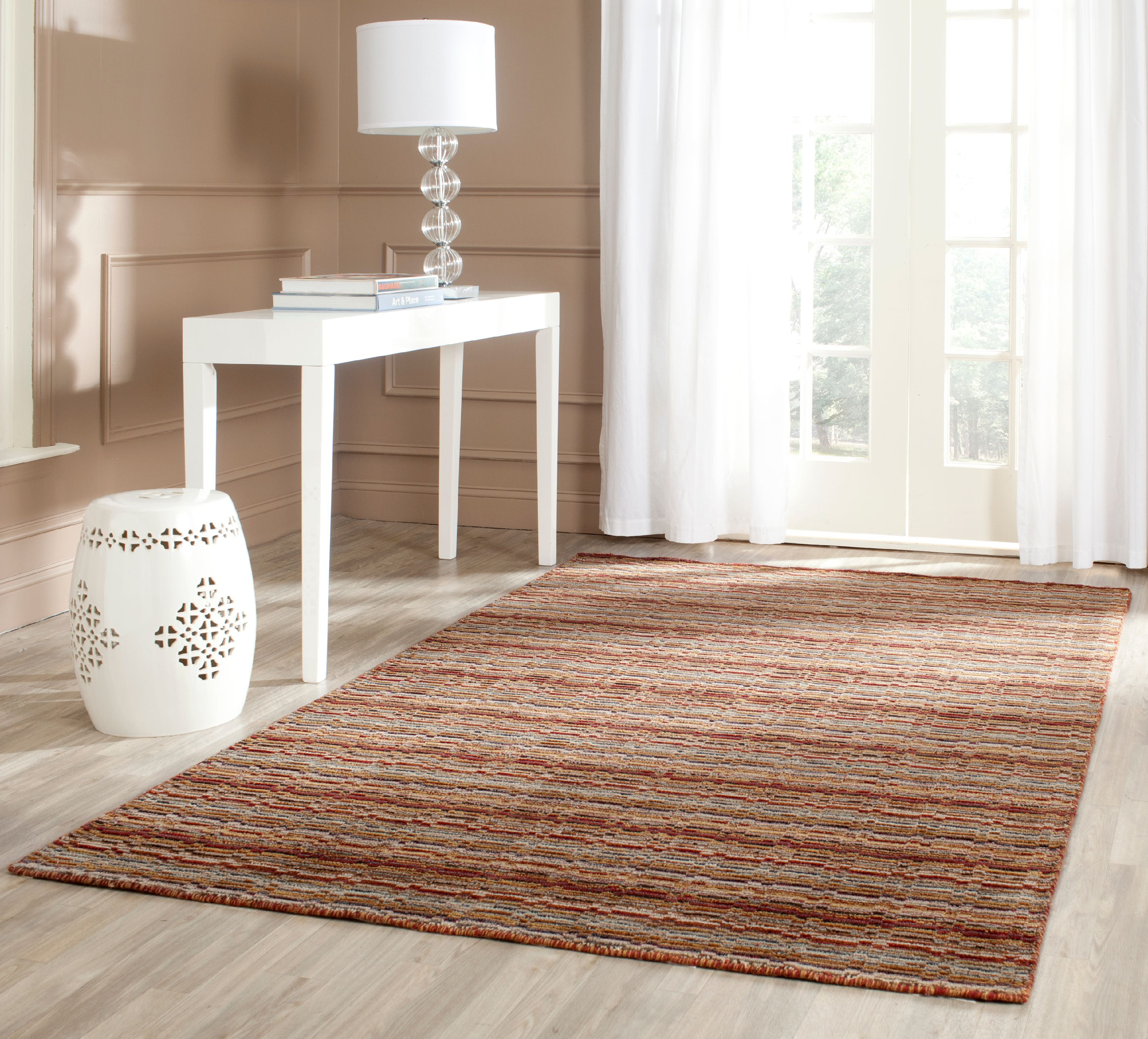 Himalaya HIM708 Hand Loomed Area Rug - Multi - 6'x9' - Safavieh.
