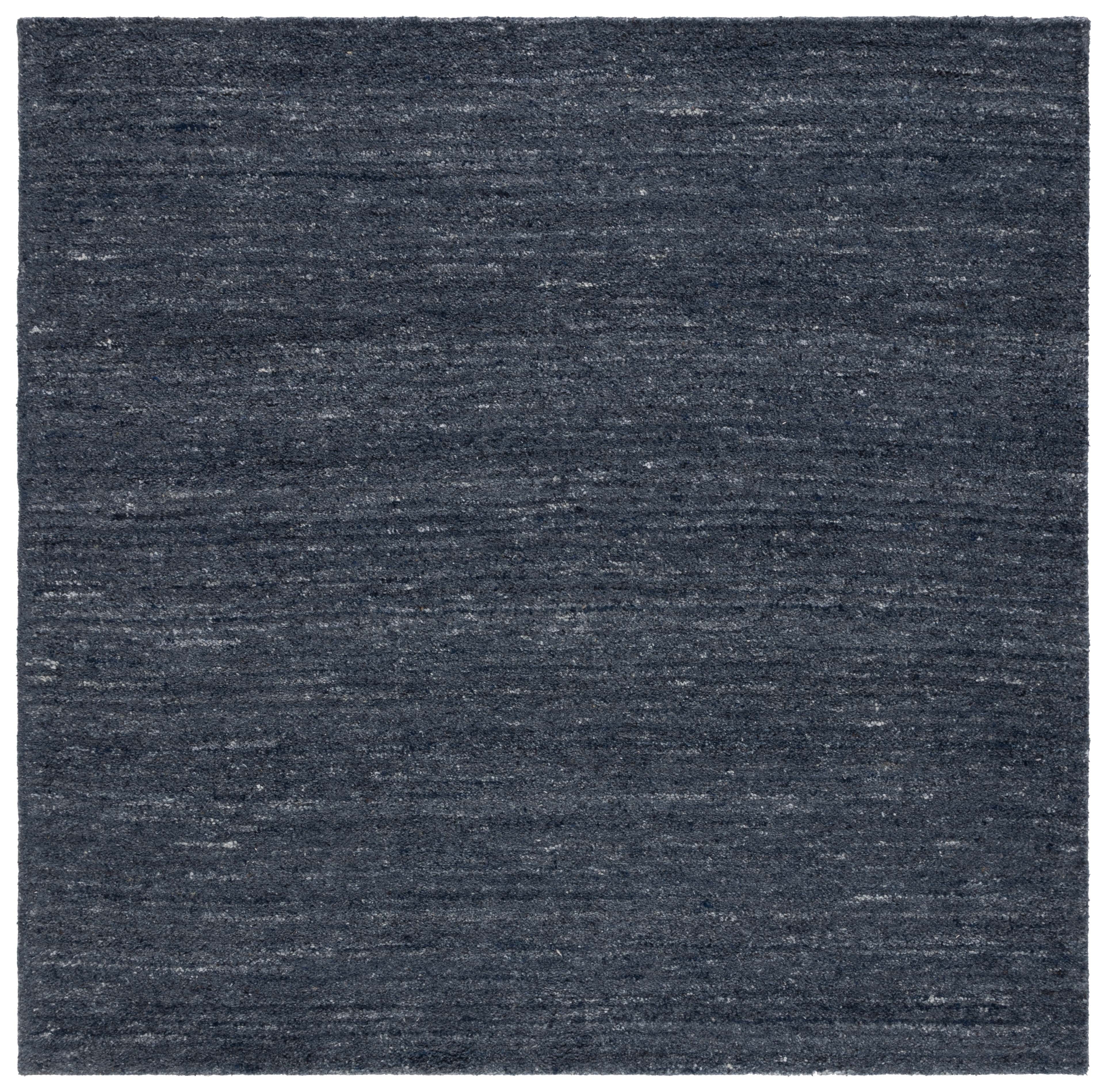 Himalaya HIM413 Handmade Area Rug - 7'x7' - Black/Grey - Safavieh
