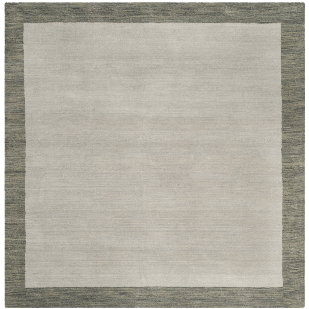 Himalaya HIM580 Hand Loomed Area Rug - Light Grey/Dark Grey - 4'x4' - Safavieh.