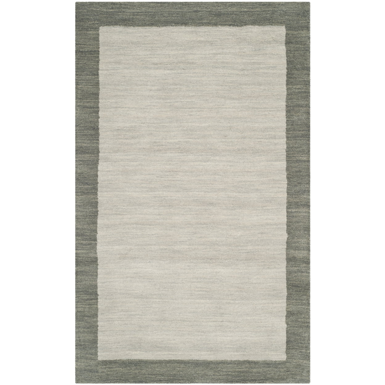 Himalaya HIM580 Hand Loomed Area Rug - Light Grey/Dark Grey - 3'x5' - Safavieh.