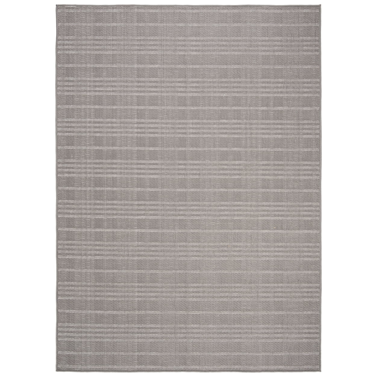 SAFAVIEH Bermuda Lavern Geometric Machine Washable Indoor/Outdoor Area Rug, Grey, 3' x 5'