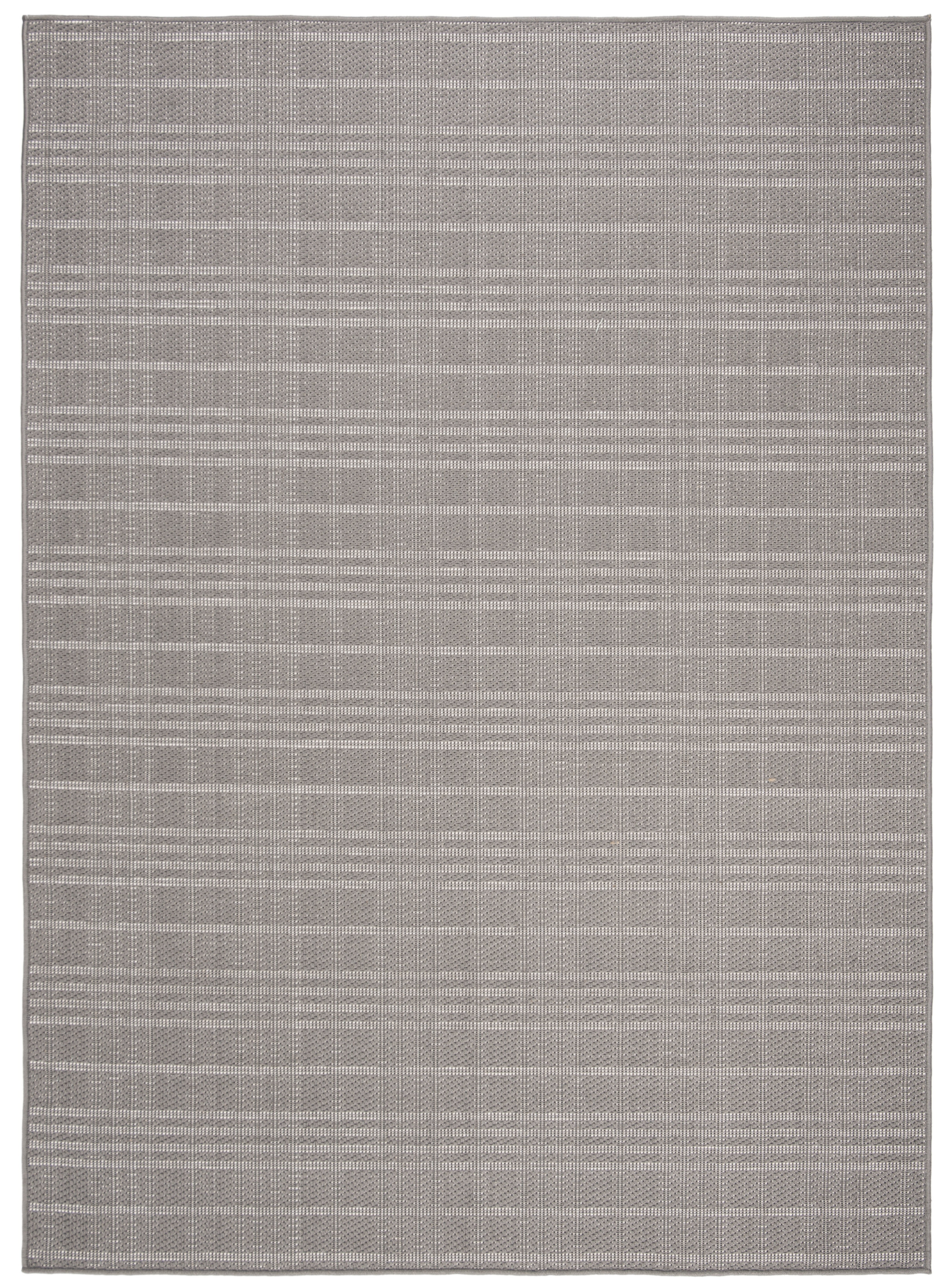 SAFAVIEH Bermuda Lavern Geometric Machine Washable Indoor/Outdoor Area Rug, Grey, 3' x 5'