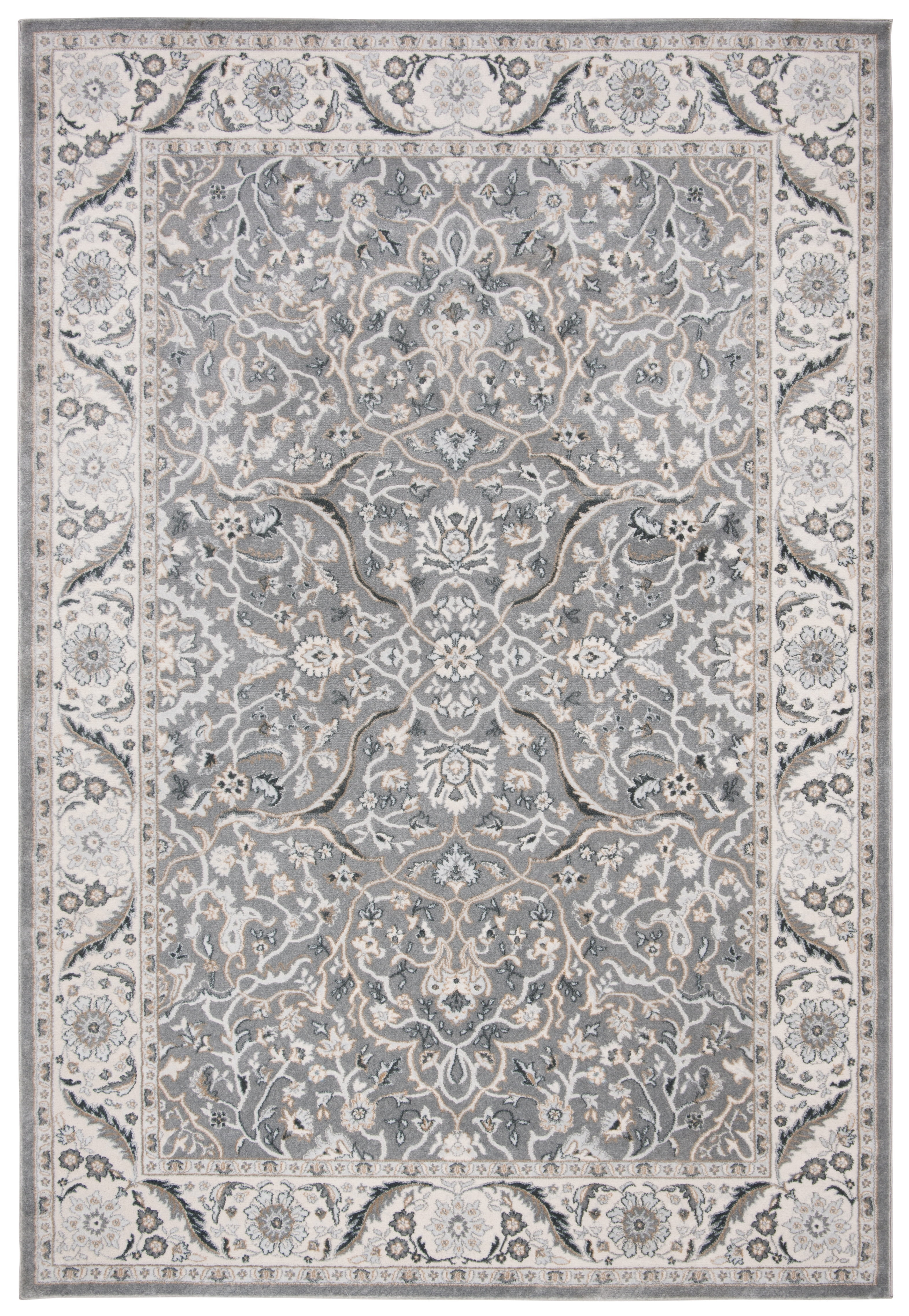SAFAVIEH Isabella Kuzman Oriental Area Rug, Grey/Dark Grey, 9' x 12'