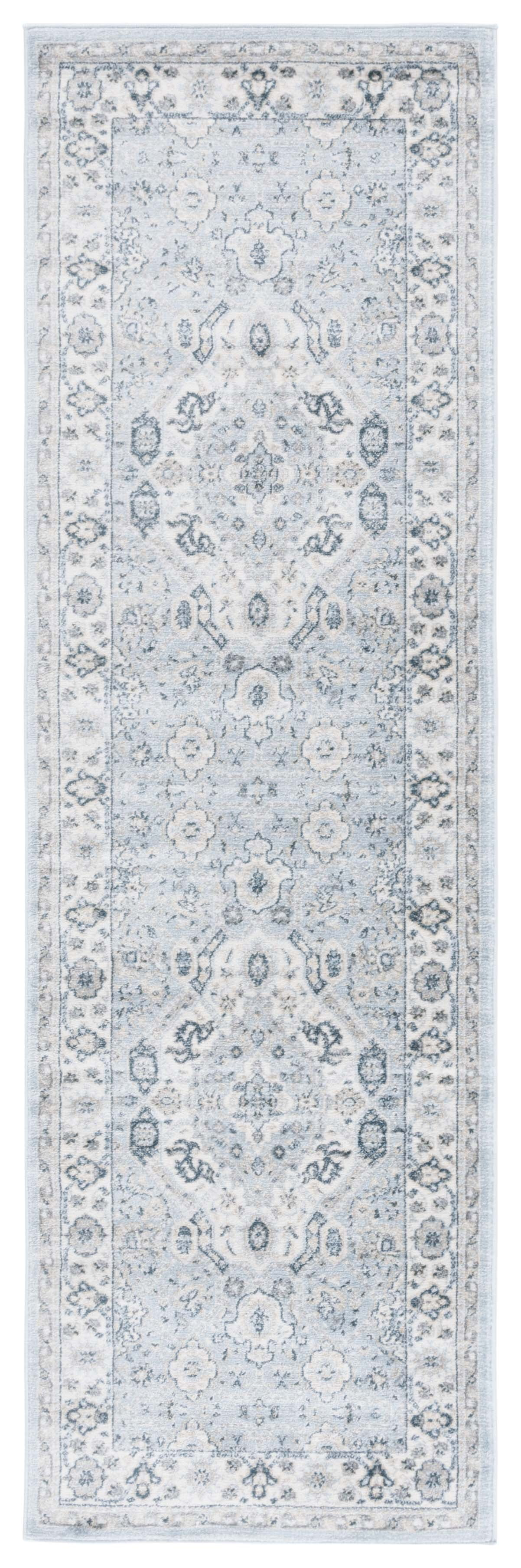 SAFAVIEH Isabella Zander Oriental Runner Rug, Blue/Cream, 2'2" x 11'