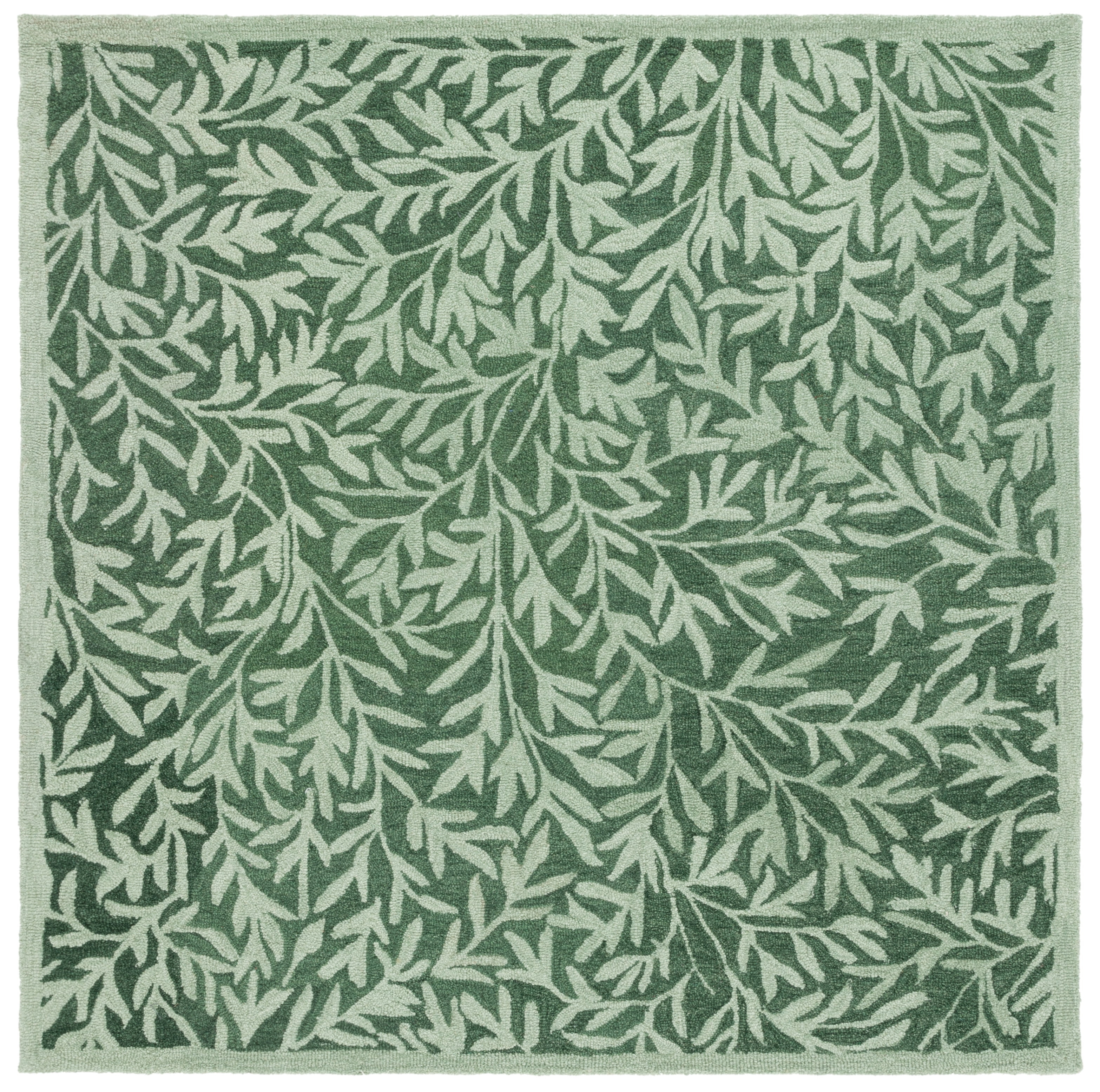 SAFAVIEH Jardin Zahara Floral Area Rug, Green, 6' x 6' Square