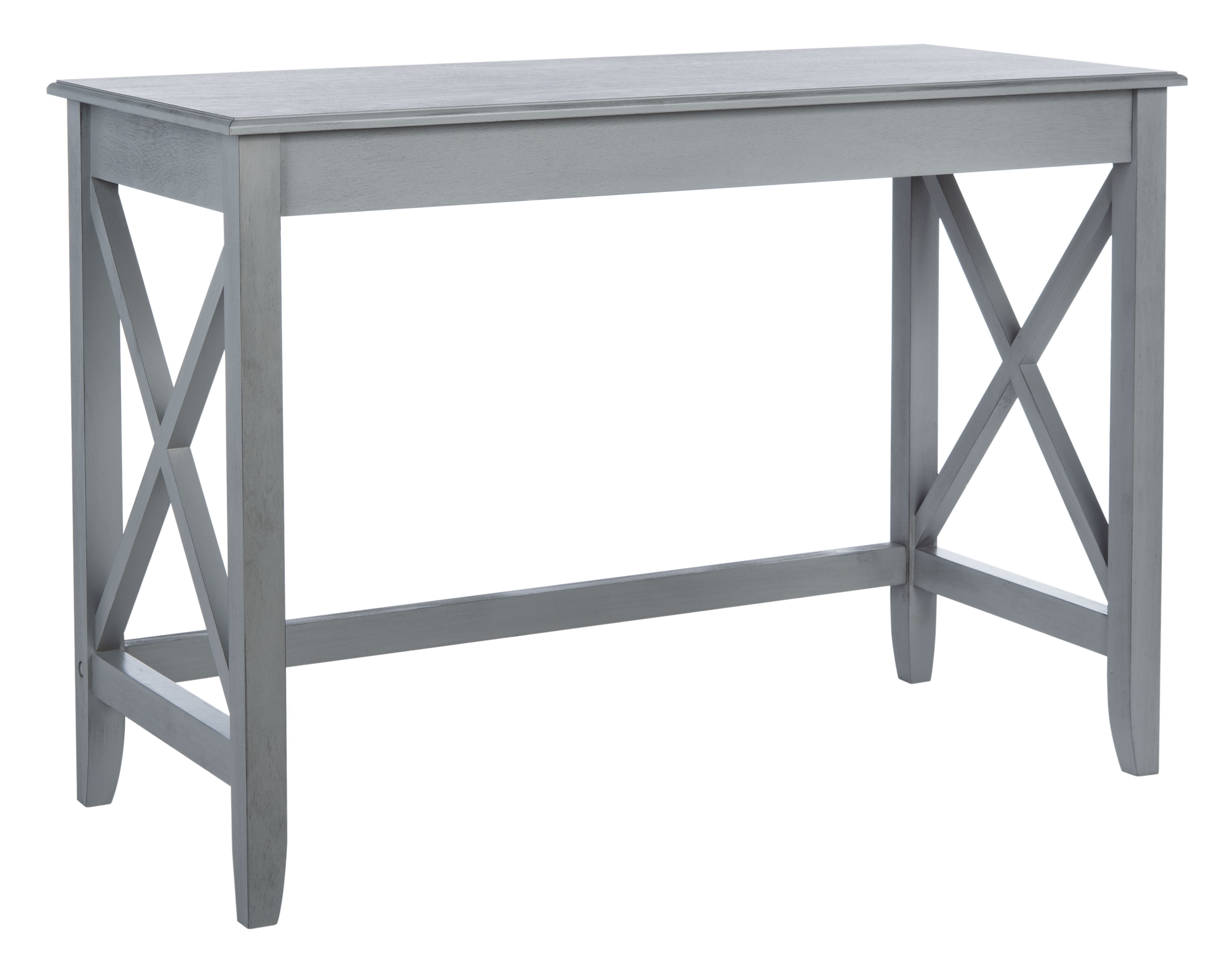 SAFAVIEH Katelan Solid X Side Writing Desk, Distressed Grey