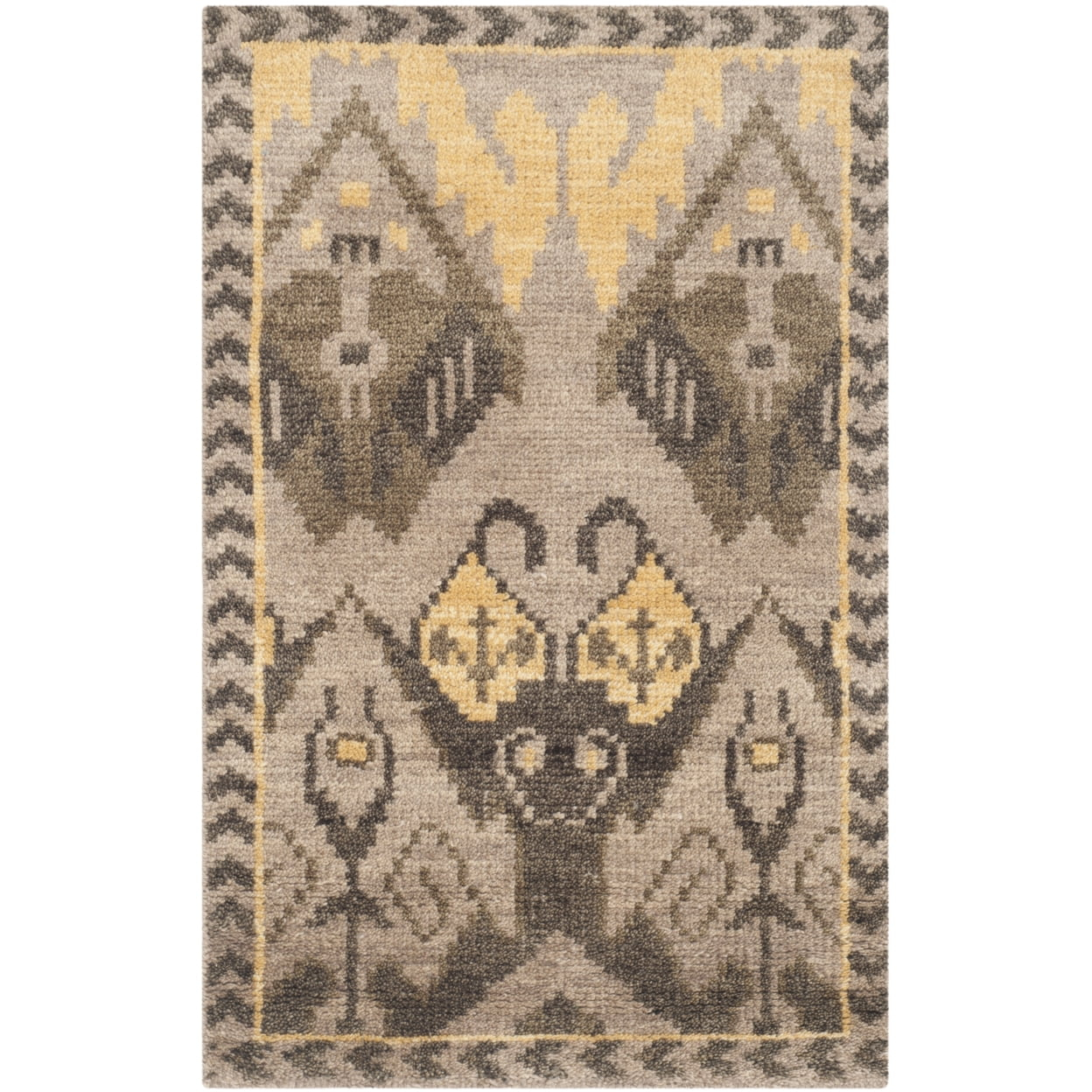 Kenya KNY656 Hand Knotted Accent Rug - Gold/Beige - 2'x3' - Safavieh.