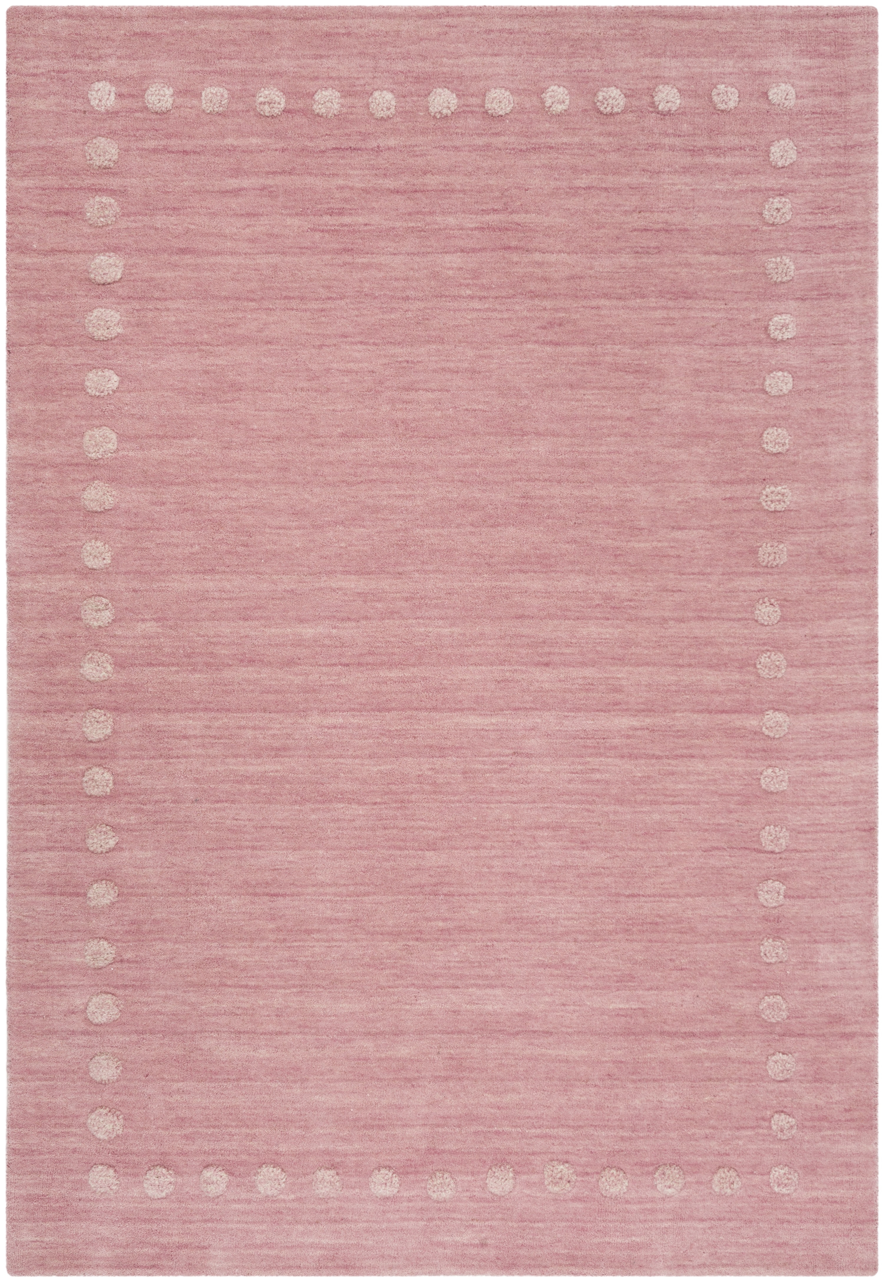 SAFAVIEH Kids Dotted Border Area Rug, Pink, 2' x 3'