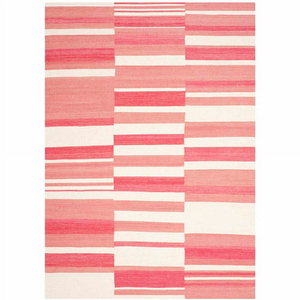 Kilim KLM953 Hand Woven Area Rug - Pink/Ivory - 5'x8' - Safavieh.