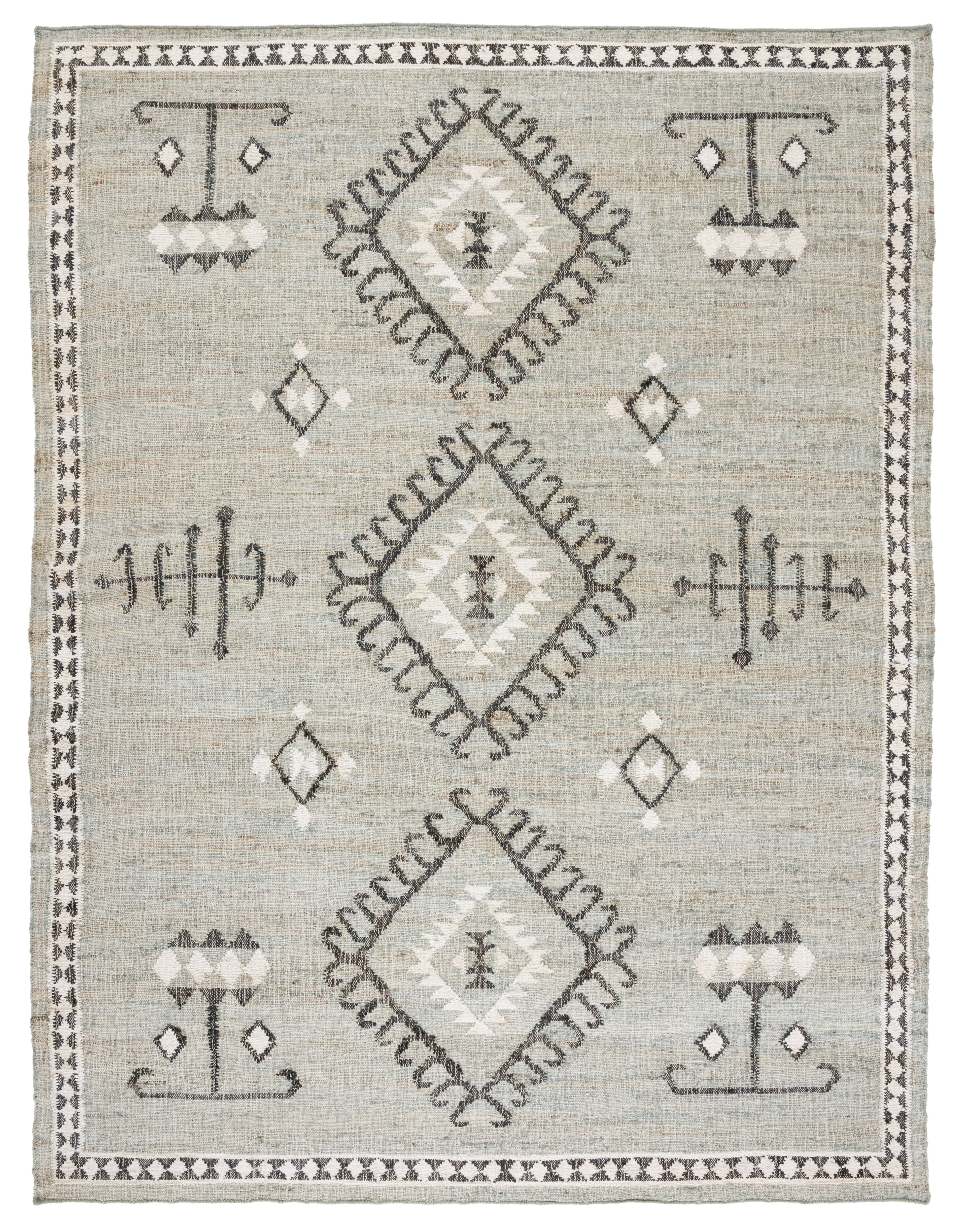 SAFAVIEH Kilim Lisette Tribal Area Rug, Blue/Black, 9' x 12'