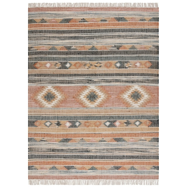 SAFAVIEH Kilim Marie Tribal Area Rug, Blue/Rust, 9' x 12'