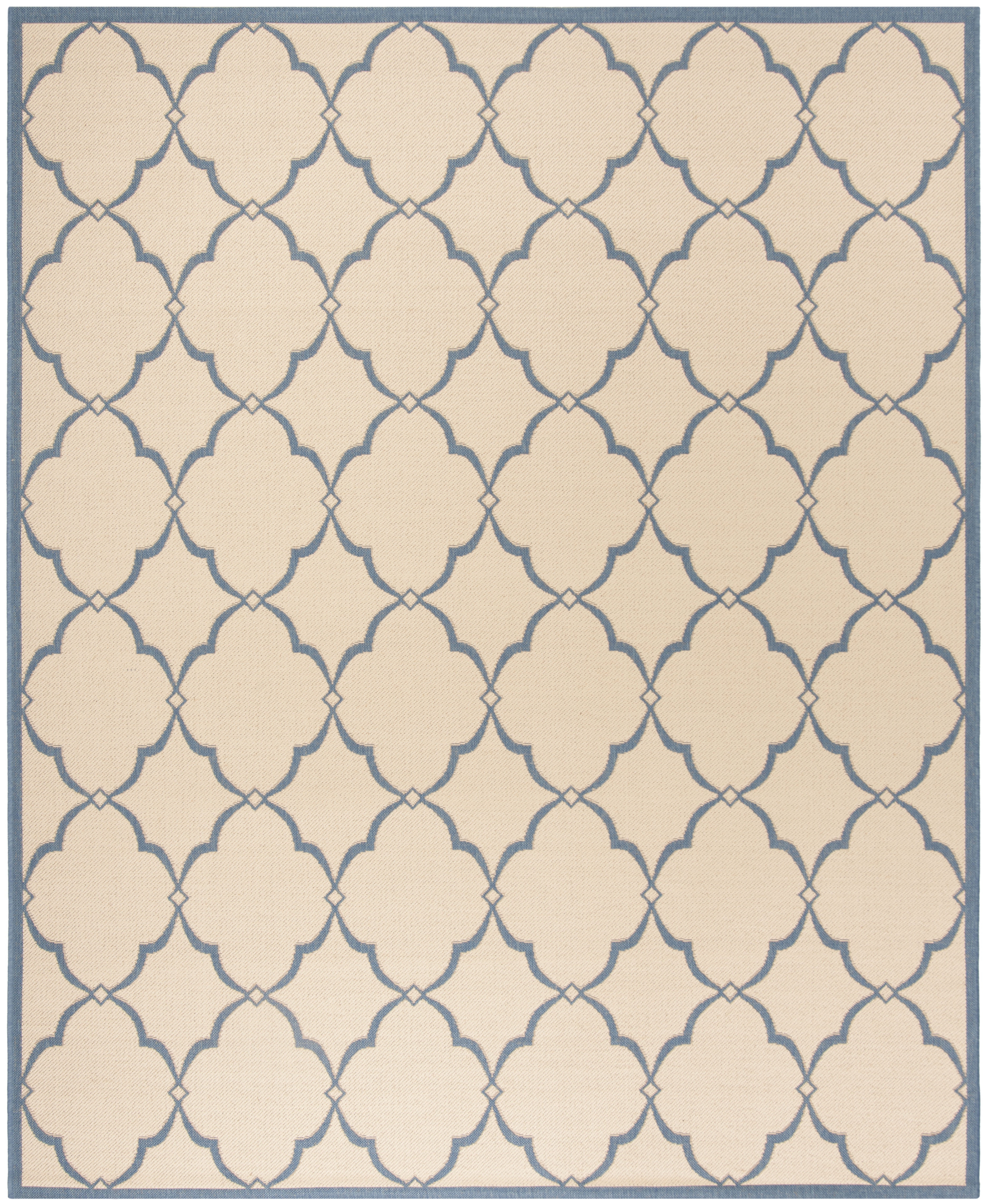 SAFAVIEH Linden Ognena Geometric Area Rug, Cream/Blue, 9' x 12'