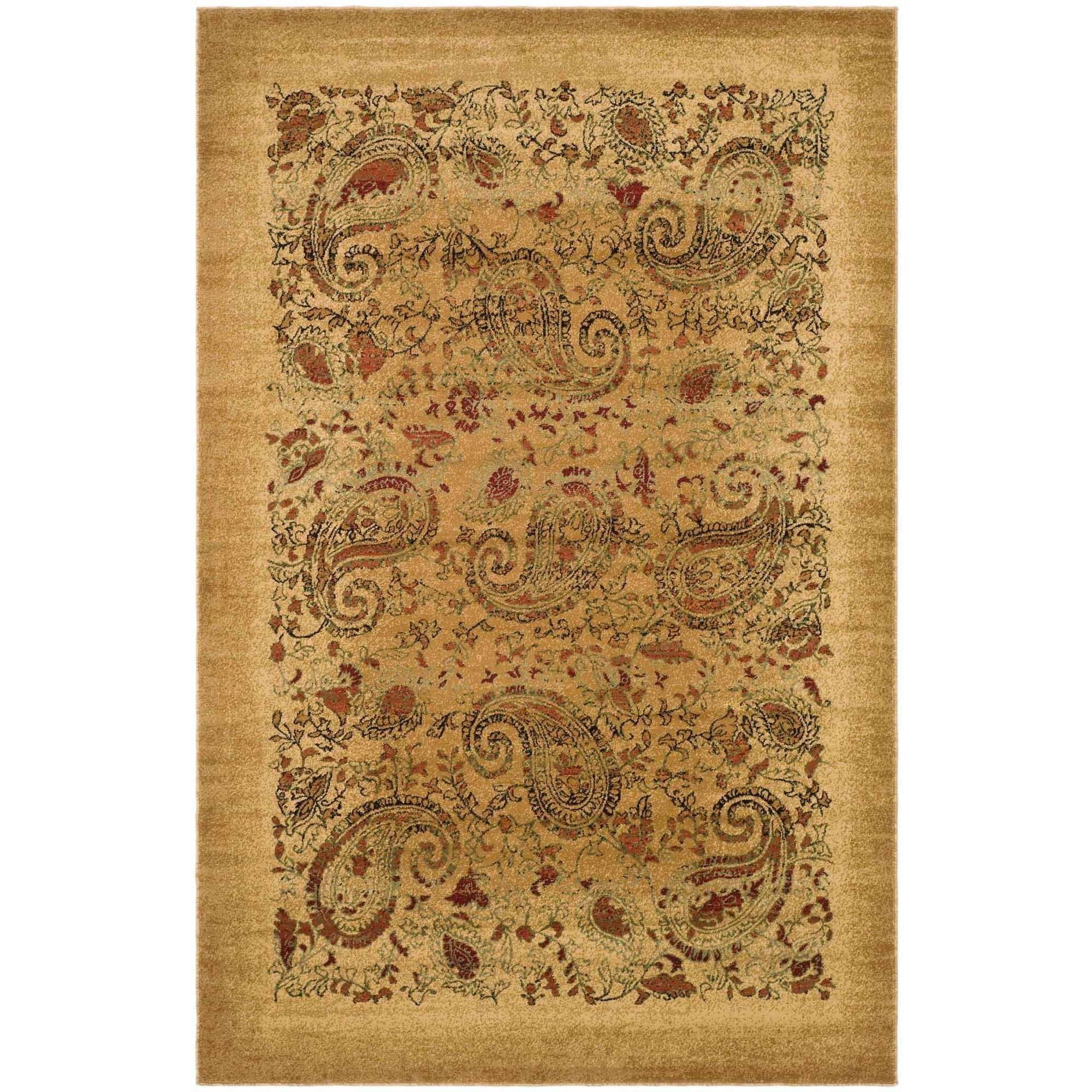 SAFAVIEH Lyndhurst Julia Traditional Floral Area Rug, Beige/Multi, 10' x 14'