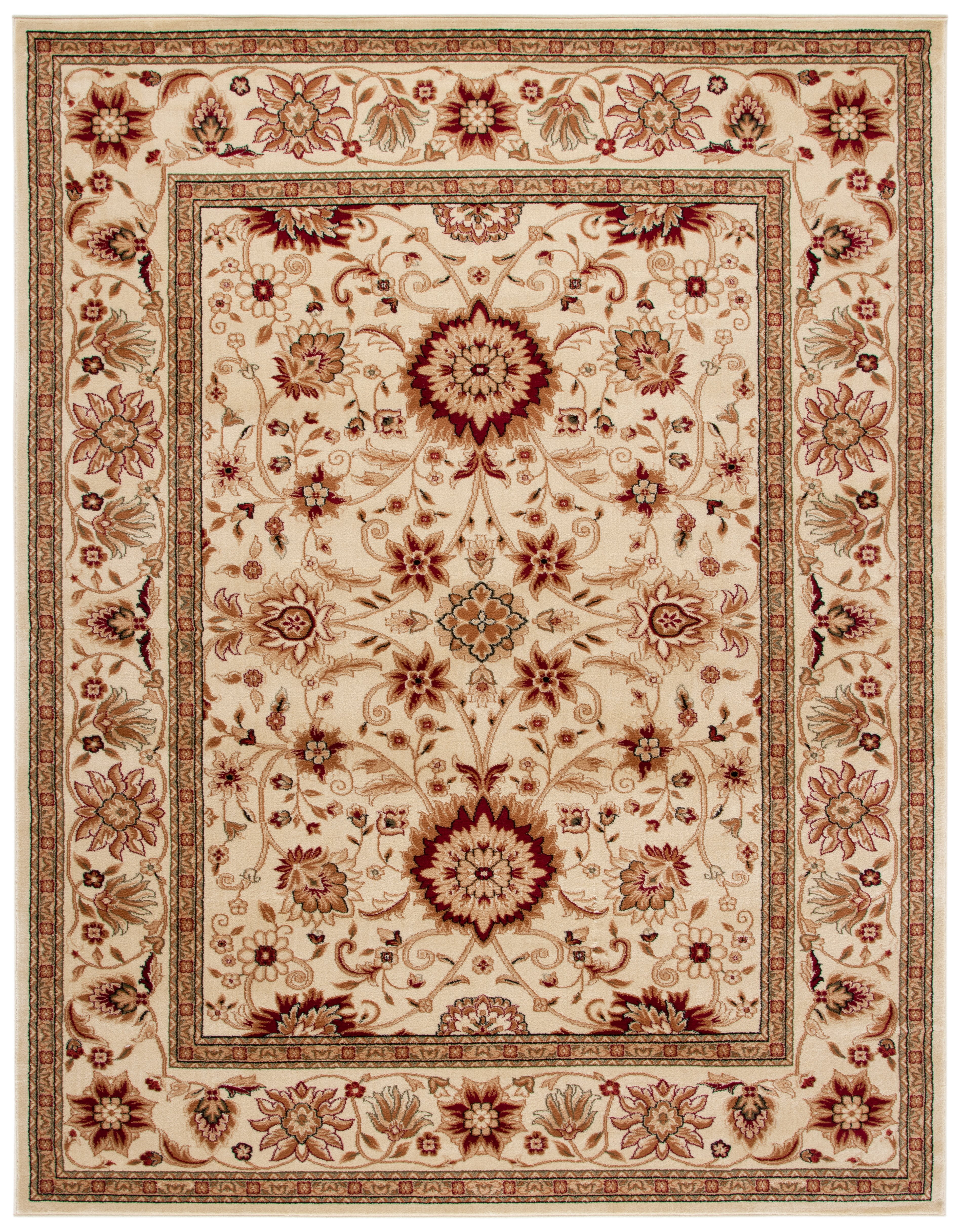 SAFAVIEH Lyndhurst Victoria Floral Area Rug, Ivory, 10' x 14'