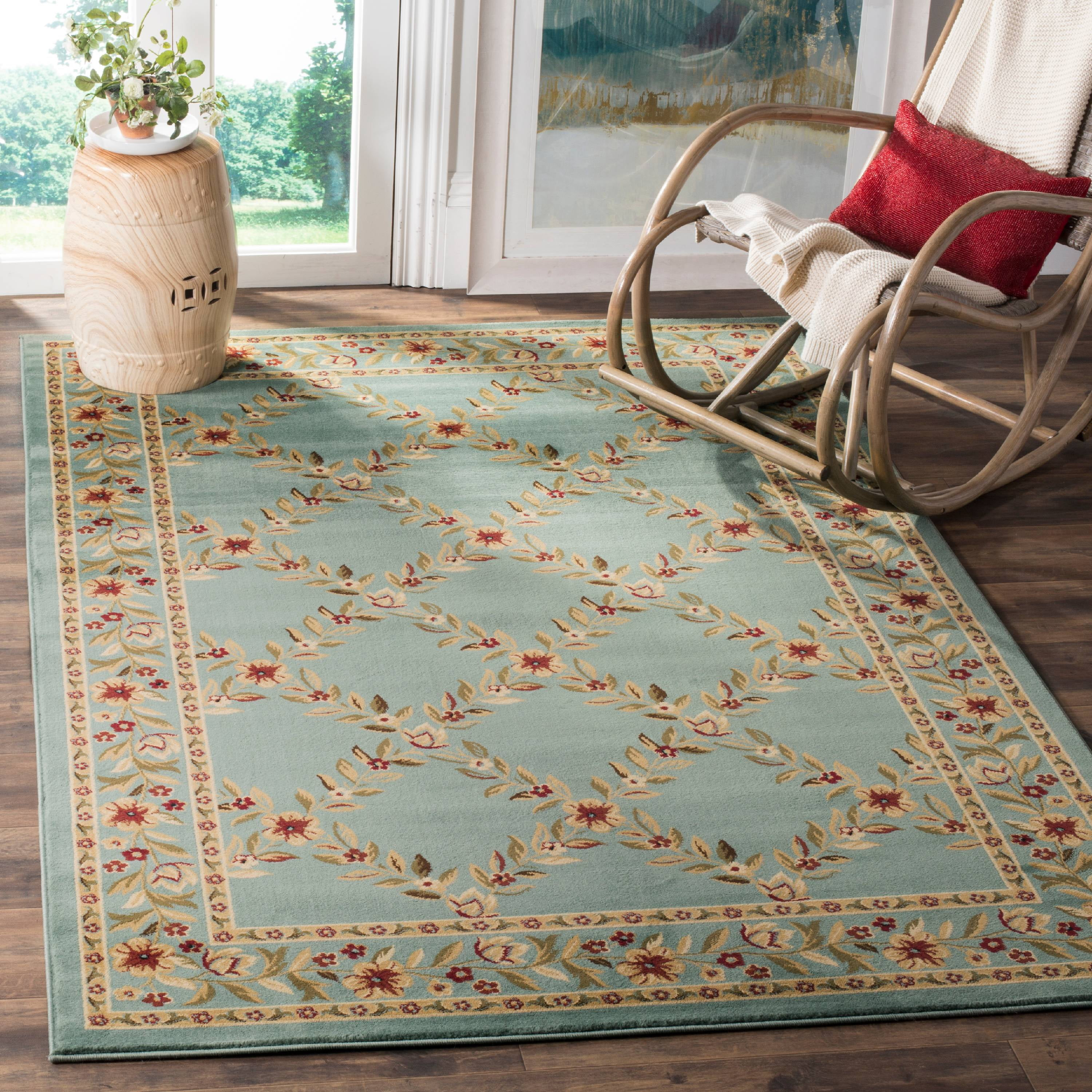 Lyndhurst LNH557 Power Loomed Accent Rug - Blue/Blue - 3'3"x5'3" - Safavieh.