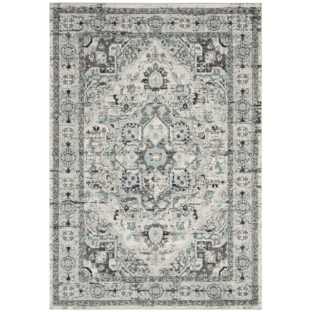 Madison 900 MAD924 Machine Made Indoor Area Rug - Light Grey/Blue - 5'3"x7'6" - Safavieh