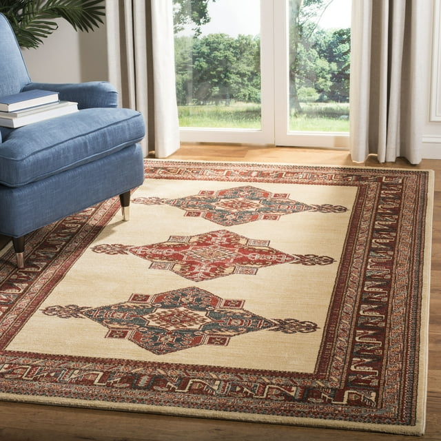 SAFAVIEH Mahal Mordikai Oriental Area Rug, Cream/Red, 9' x 12'