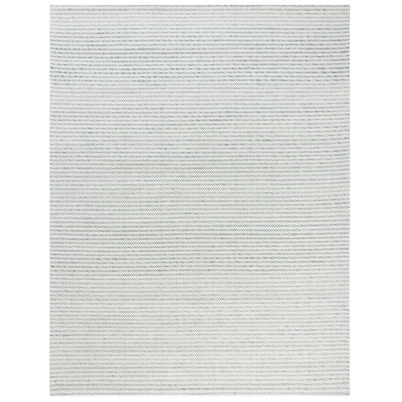 SAFAVIEH Marbella Alicia Geometric Diamonds Wool Area Rug, Silver/Ivory, 10' x 14'