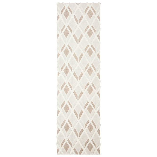 Marbella MRB602 Handmade Indoor Runner - Beige/Ivory - 2'3"x8' - Safavieh