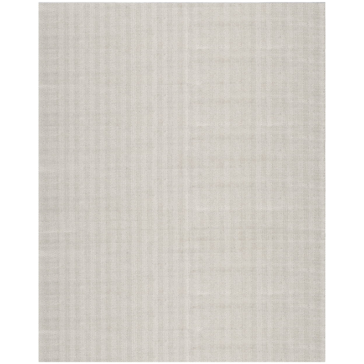SAFAVIEH Marbella Pompeii Chevron Area Rug, Silver, 6' x 9'