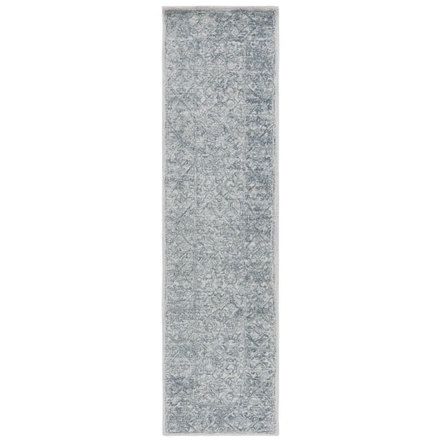 SAFAVIEH Marquee Lalit Diamond Runner Rug, Blue/Grey, 2'3" x 9'