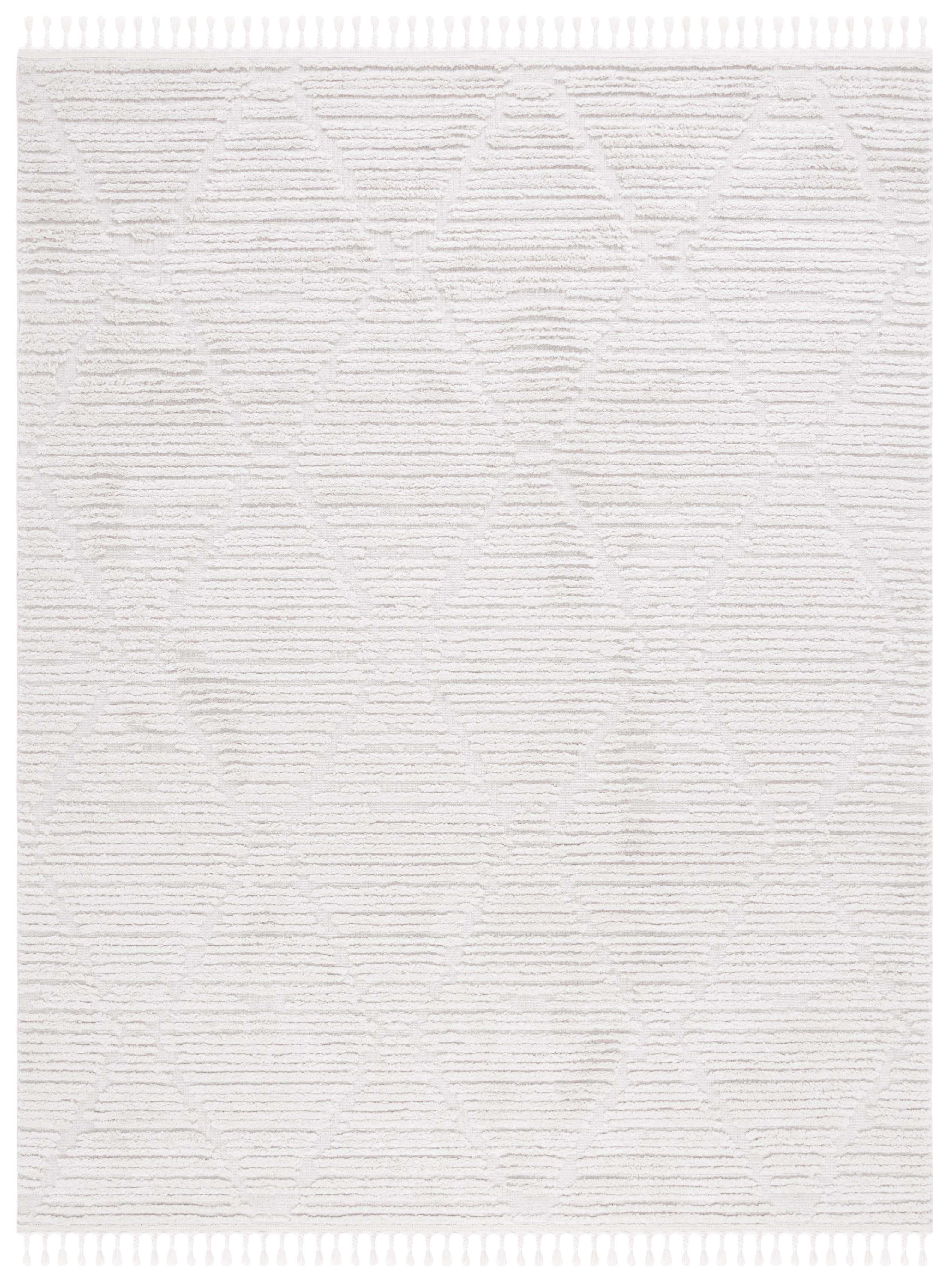 SAFAVIEH Marrakesh Naila Geometric Polyester Area Rug, Beige, 10' x 14'