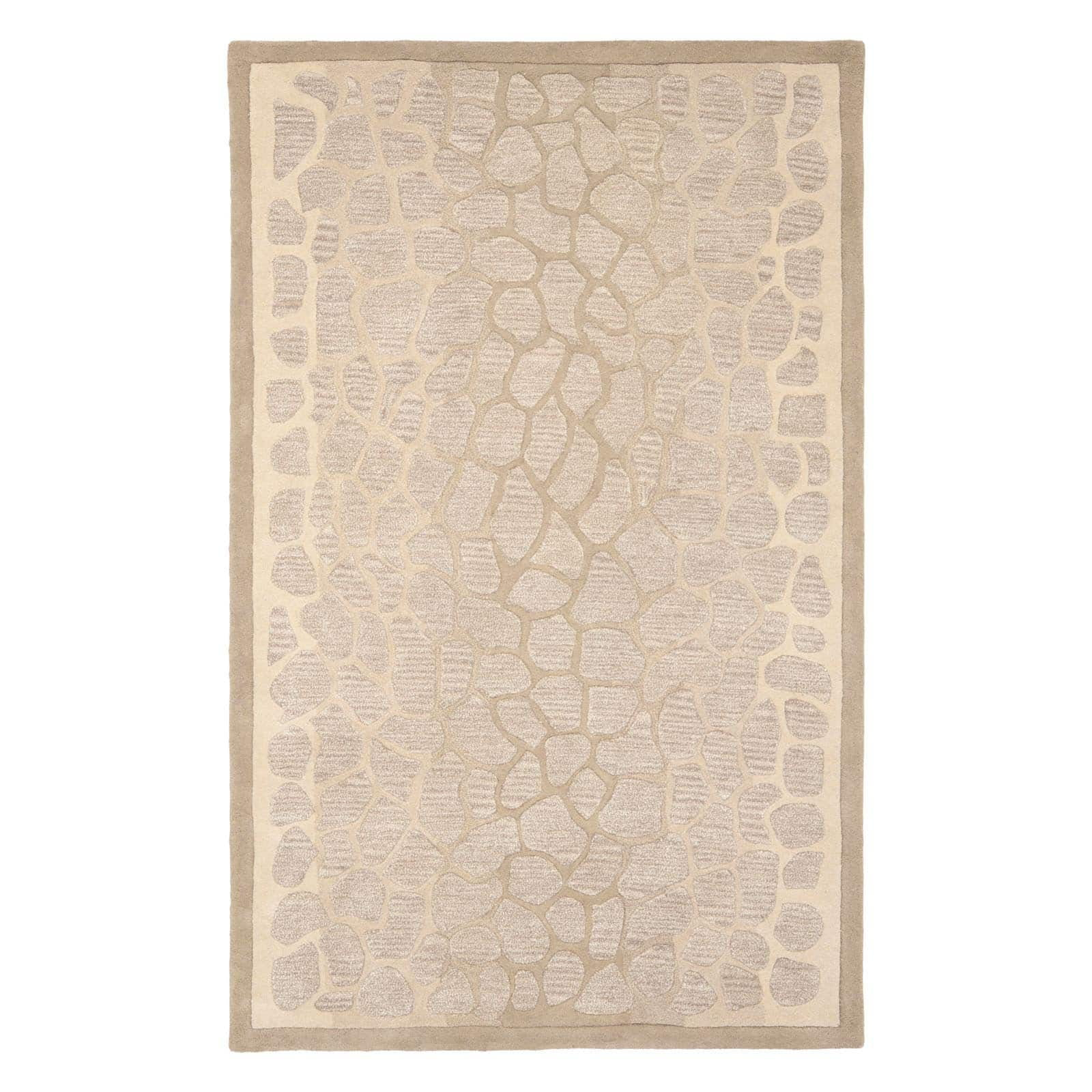 Martha Stewart Arusha - MSR3615 - Indoor Hand Tufted Area Rugs - B Wheat F Bge - 4'x6'