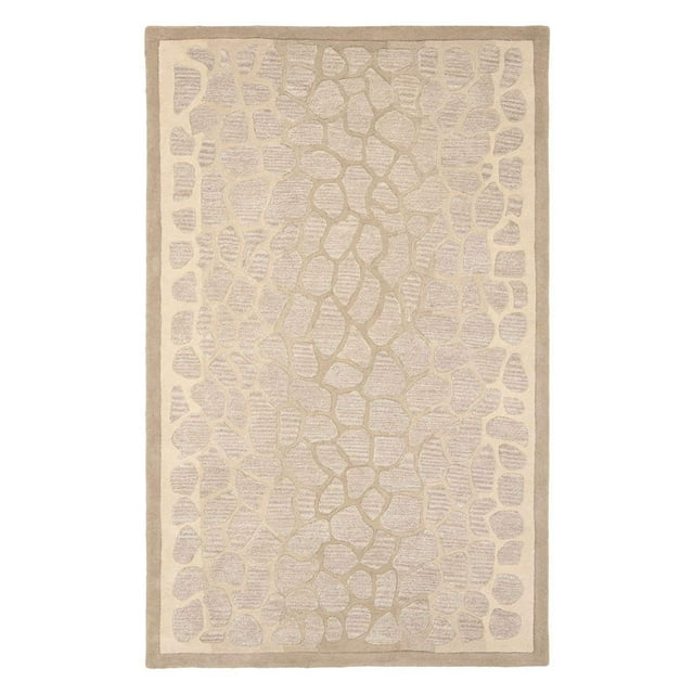 Martha Stewart Arusha - MSR3615 - Indoor Hand Tufted Area Rugs - B Wheat F Bge - 4'x6'