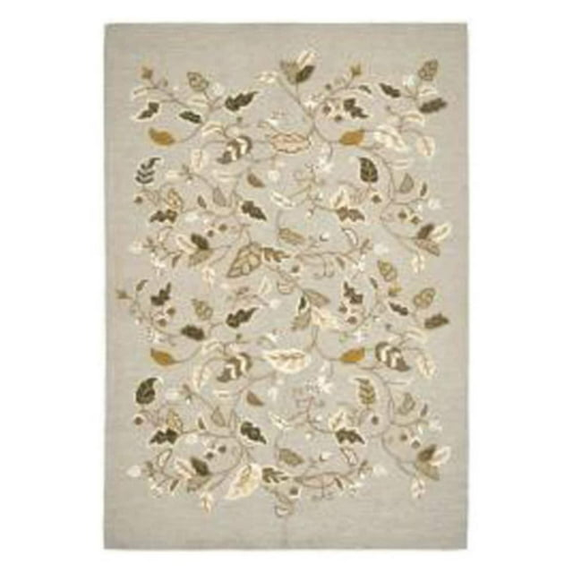 SAFAVIEH Martha Stewart Autumn Woods Floral Area Rug, Grey Squirrel, 5' x 8'