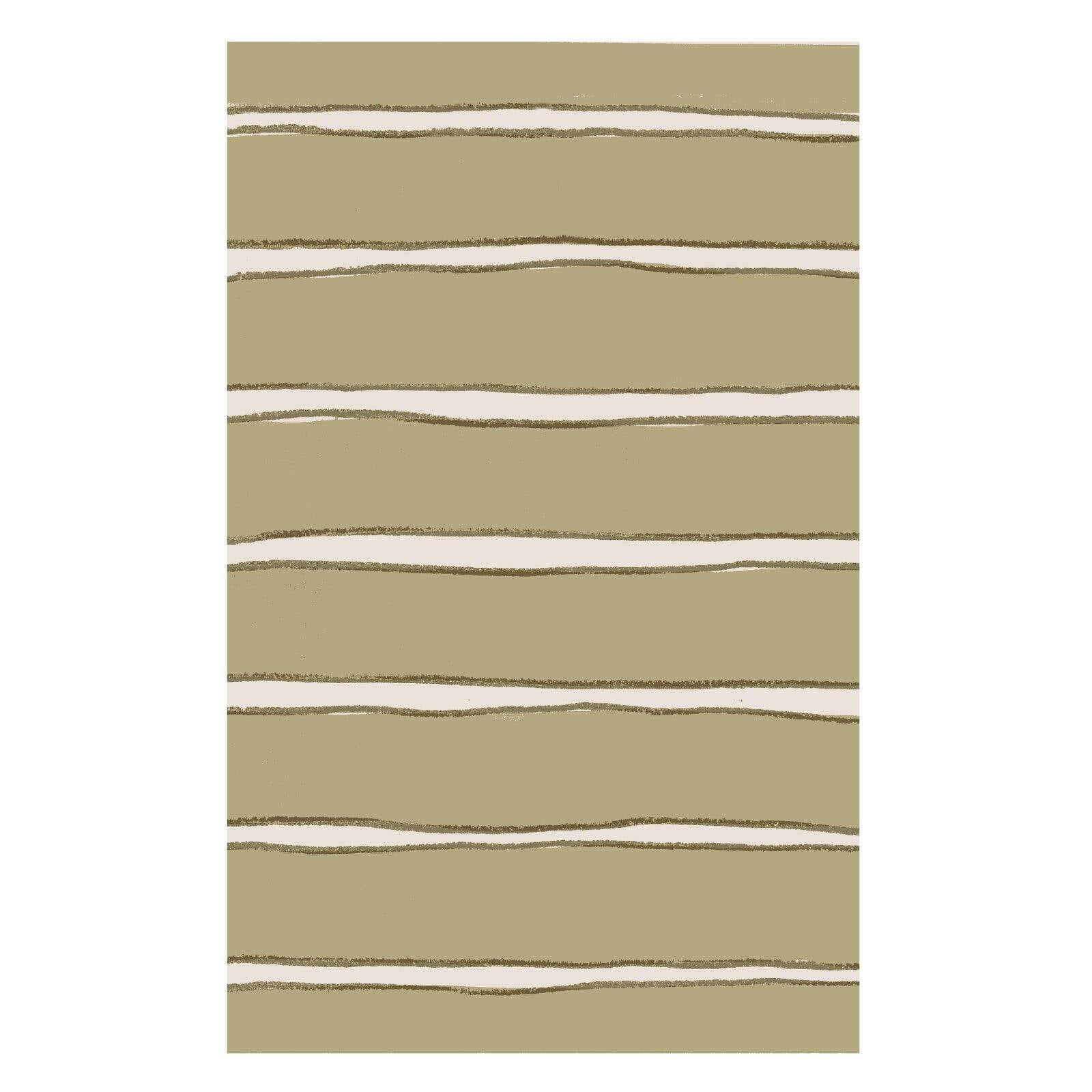 Martha Stewart Chalk Stripe - MSR3617 - Indoor Hand Tufted Area Rugs - Toffee Gold - 9'6"x13'6"