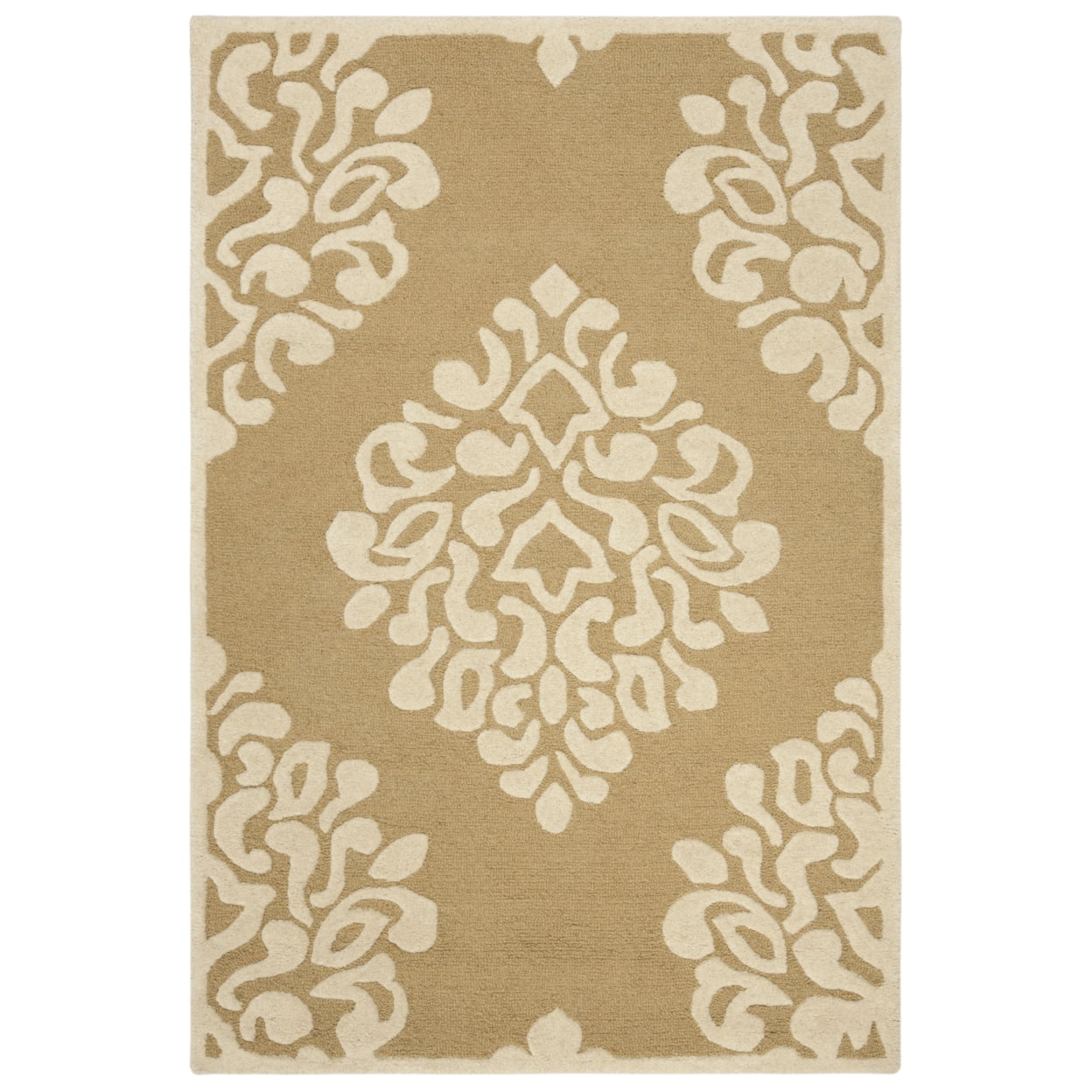 Floret Martha Stewart Hand Tufted Wool Damask Rug