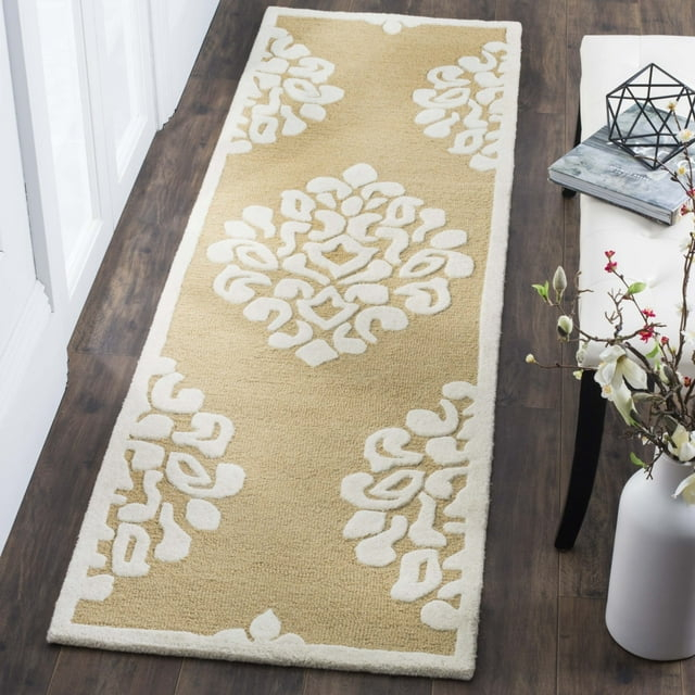 Floret Martha Stewart Hand Tufted Wool Damask Rug