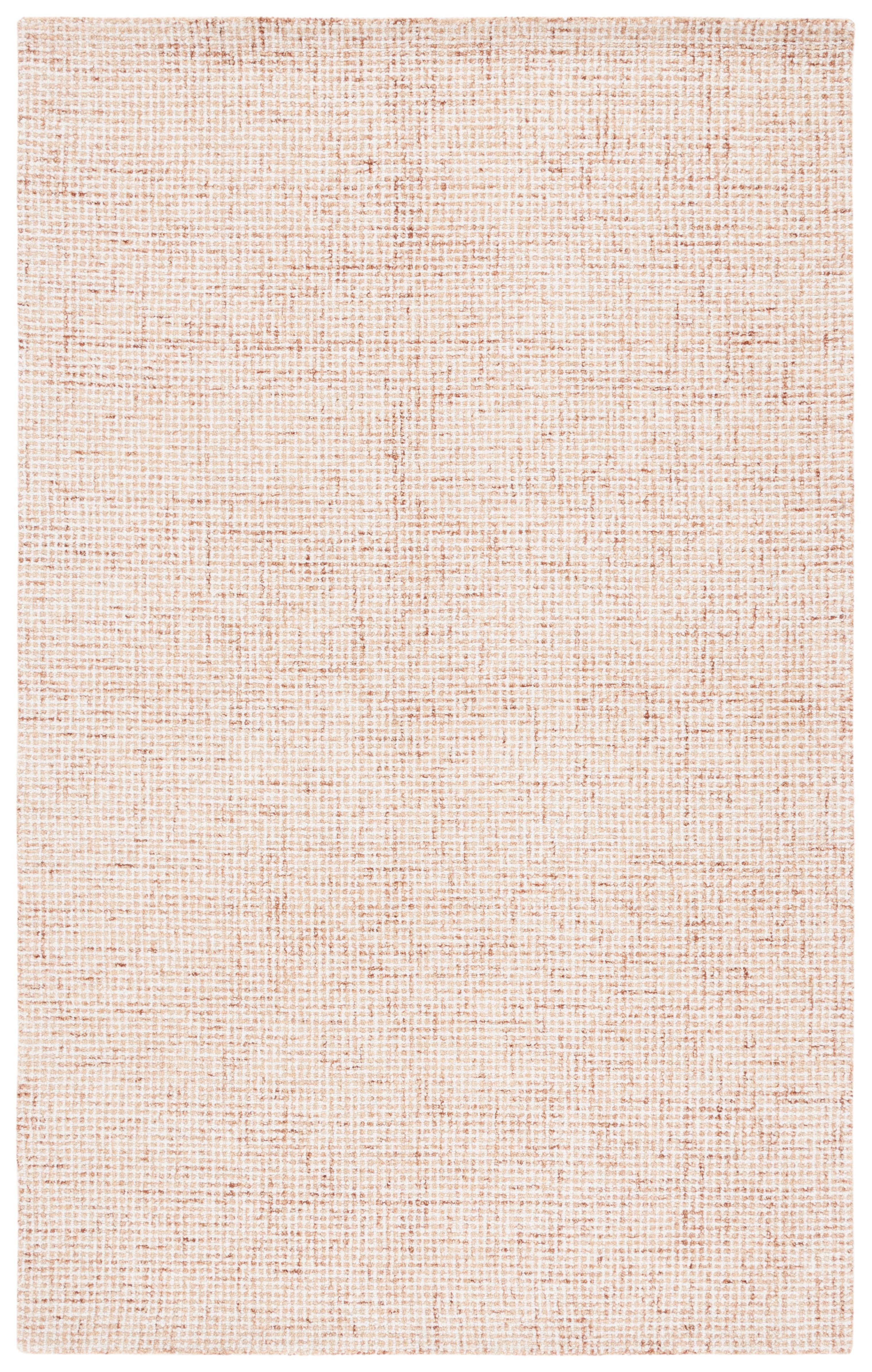 SAFAVIEH Martha Stewart Solid Area Rug, Rust/Ivory, 5' x 8'