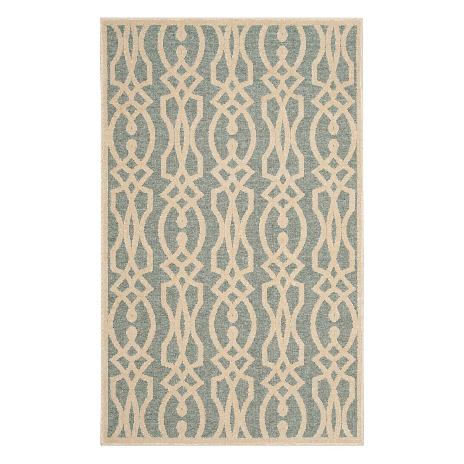 Martha Stewart Villa Screen - MSR4485 - Indoor Power Loomed Runners - Rainwater - 2'7"x4'