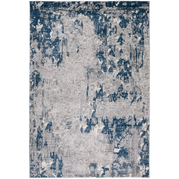 SAFAVIEH Meadow Bairre Abstract Area Rug, Grey/Blue, 6'7" x 9'