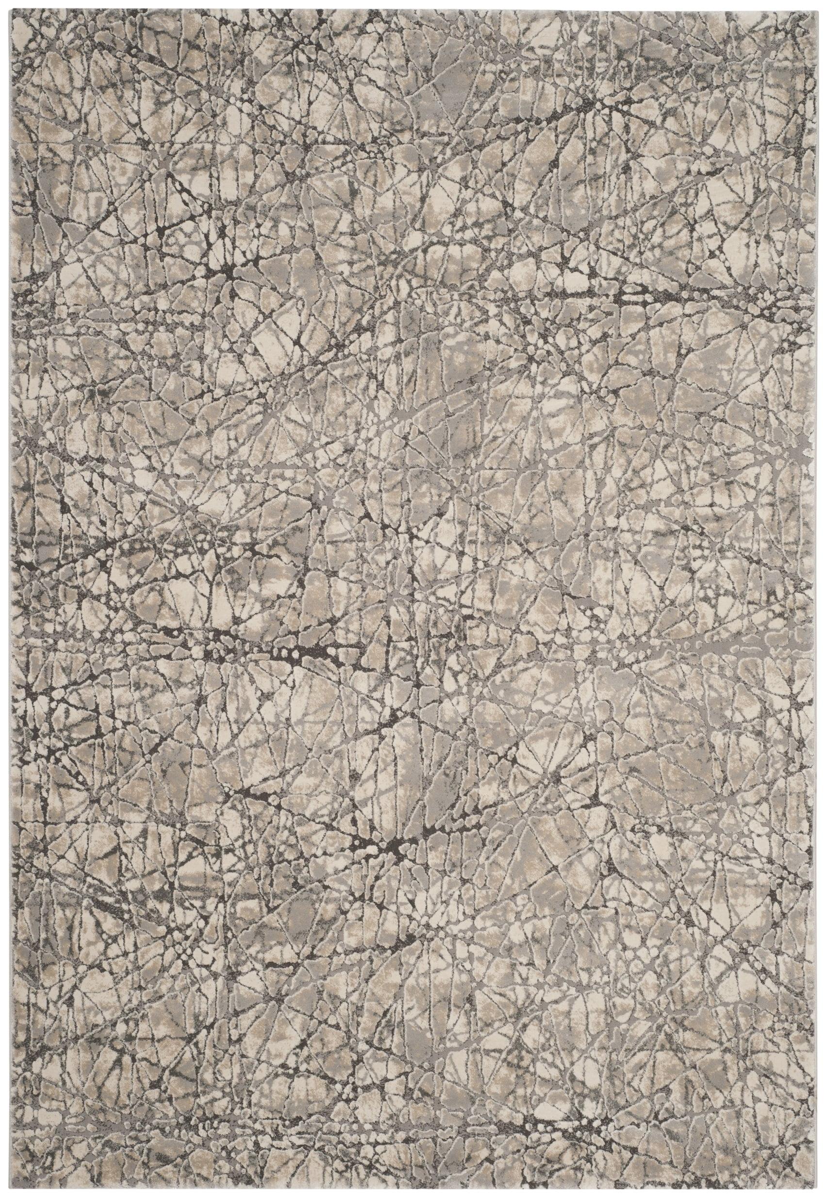 SAFAVIEH Meadow Emily Abstract Area Rug, Beige/Grey, 4' x 6'