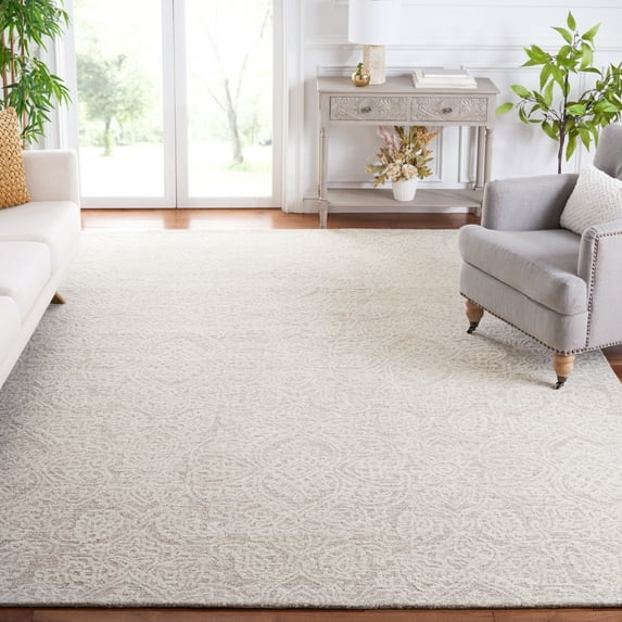 SAFAVIEH Metro Aditi Medallion Area Rug, Natural/Ivory, 11' x 15'