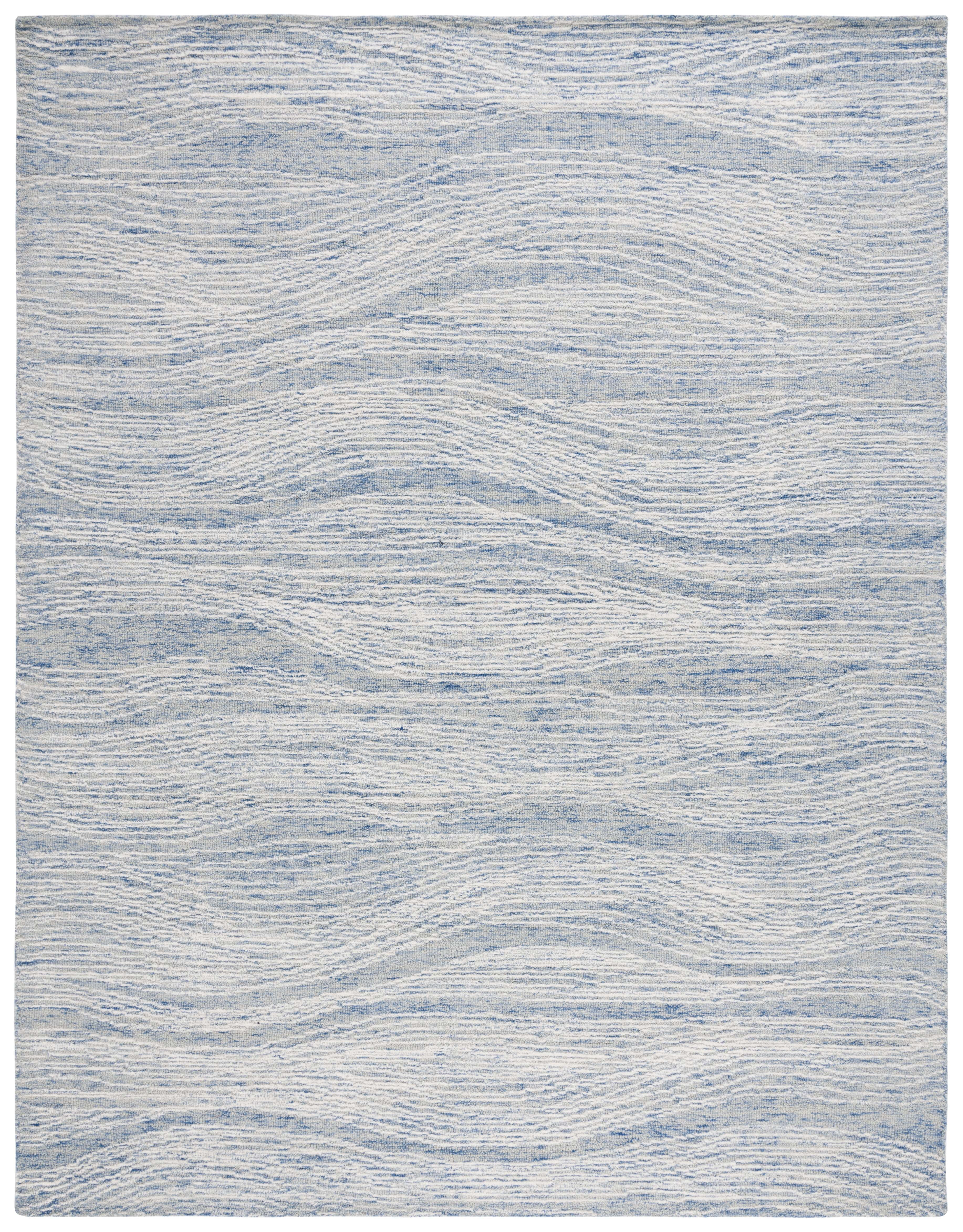 SAFAVIEH Metro Bridget Abstract Area Rug, Blue/Ivory, 8' x 10'
